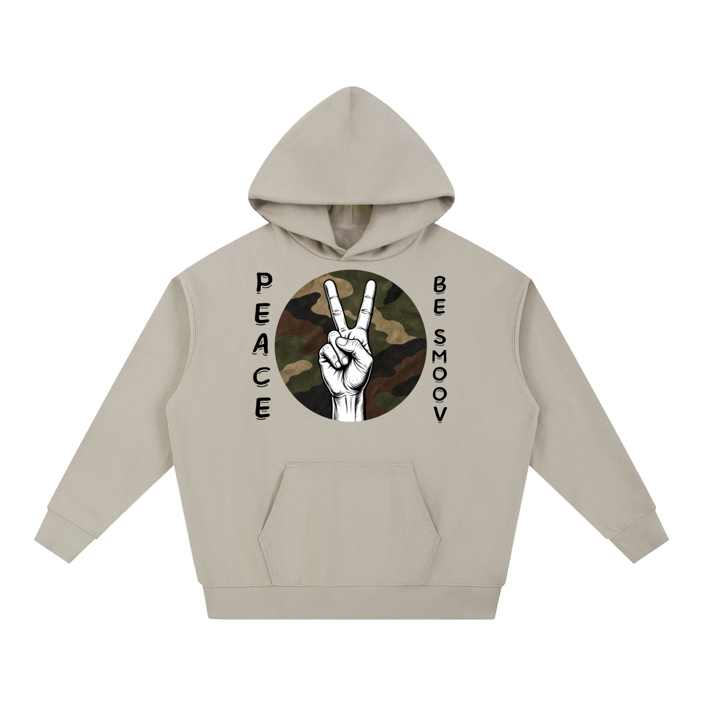 Peace Be Smoov Camo Graphic Heavyweight Hoodie – product image 13