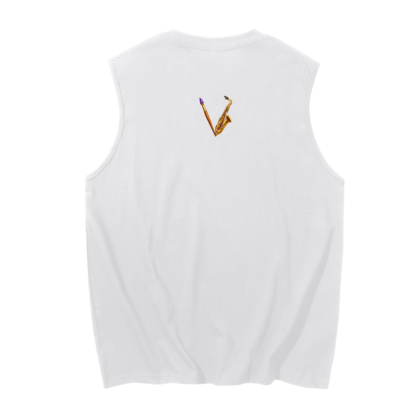 Men’s Mood Keep Calm Graphic Cotton Tank Top – product image 4