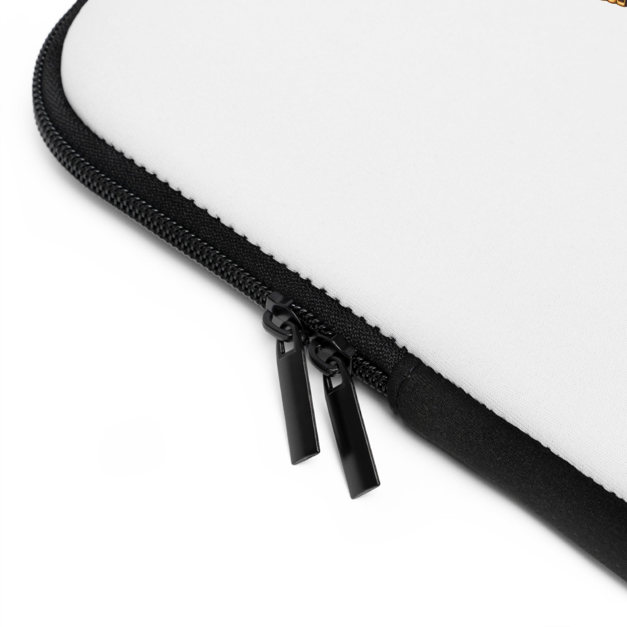 Jazzy Smoov white saxophone art laptop sleeve