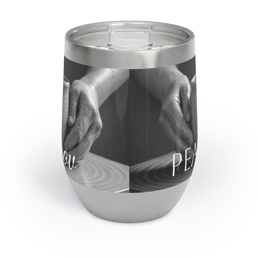 Peace Be Smoov 12 oz insulated wine tumbler – view 4