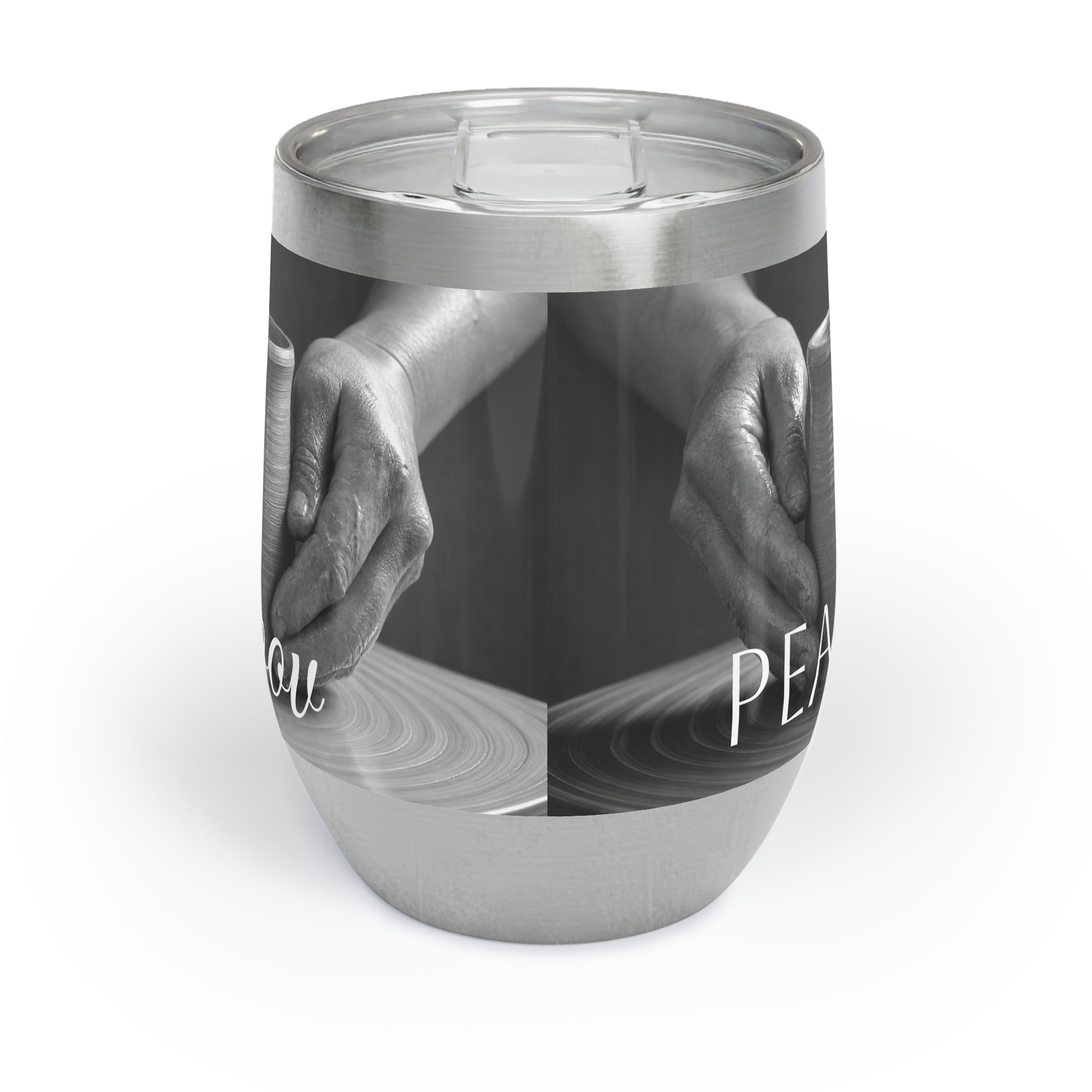 Peace Be Smoov 12 oz insulated wine tumbler – view 4