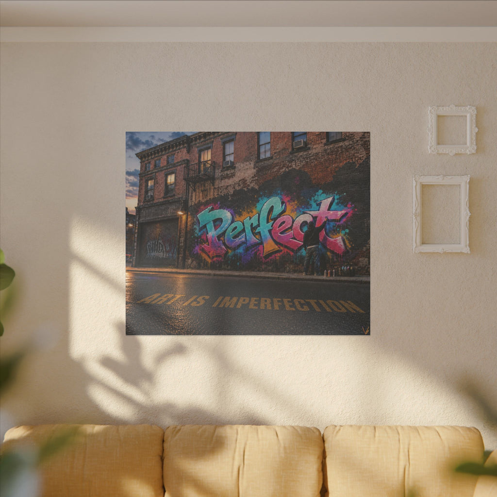 Art Is Imperfection urban graffiti matte canvas wall art
