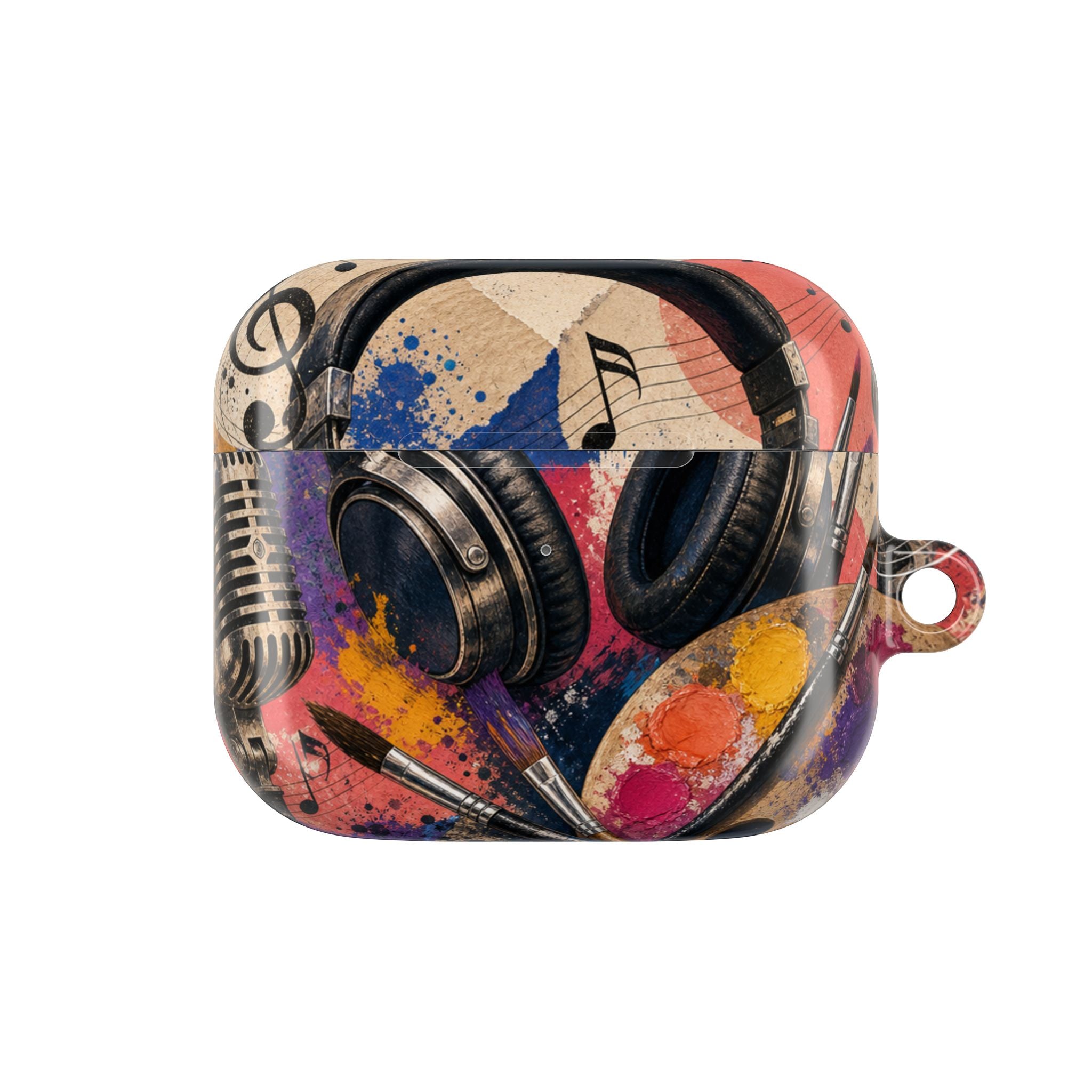 Art and music collage protective AirPods case – view 5