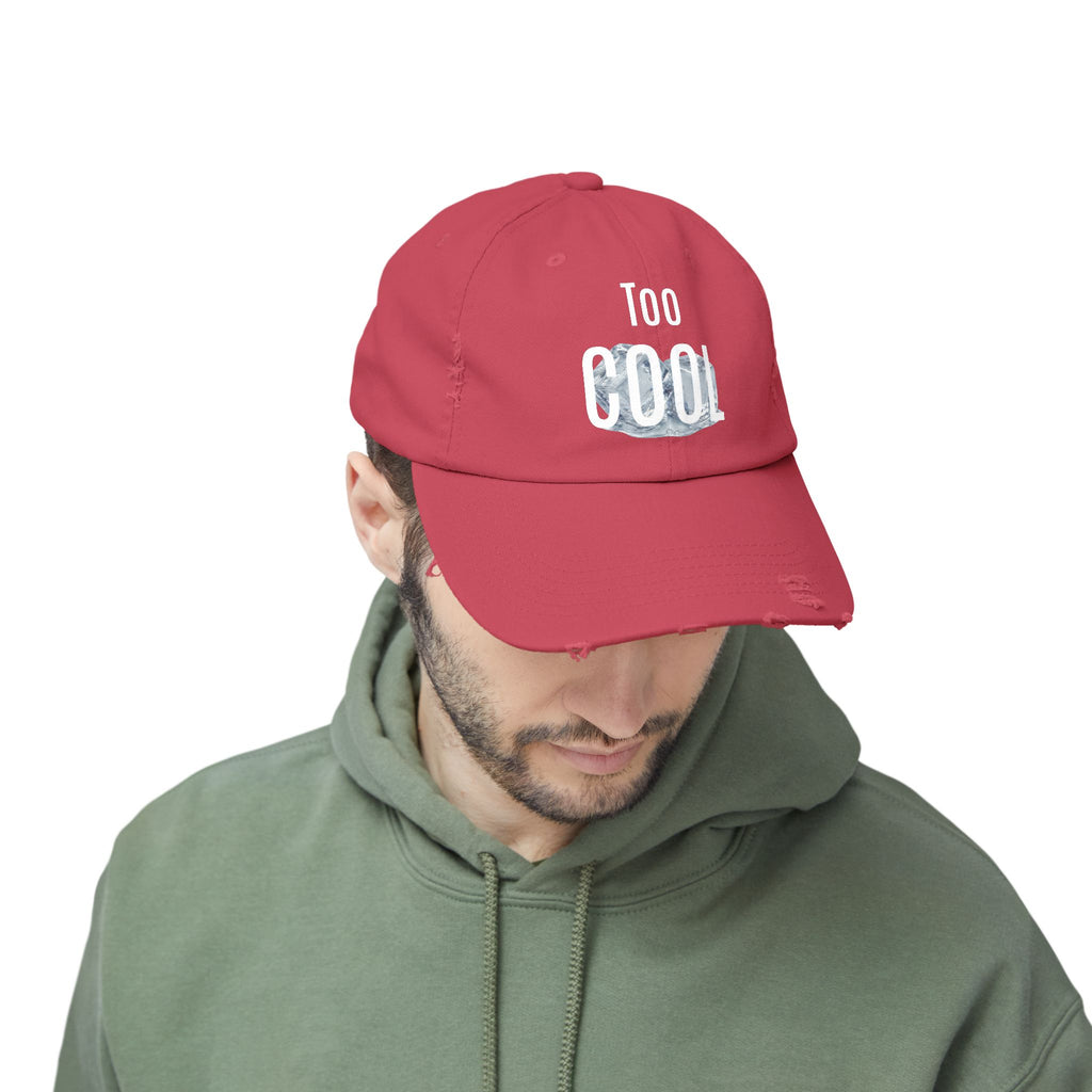 Too Cool distressed cotton baseball cap