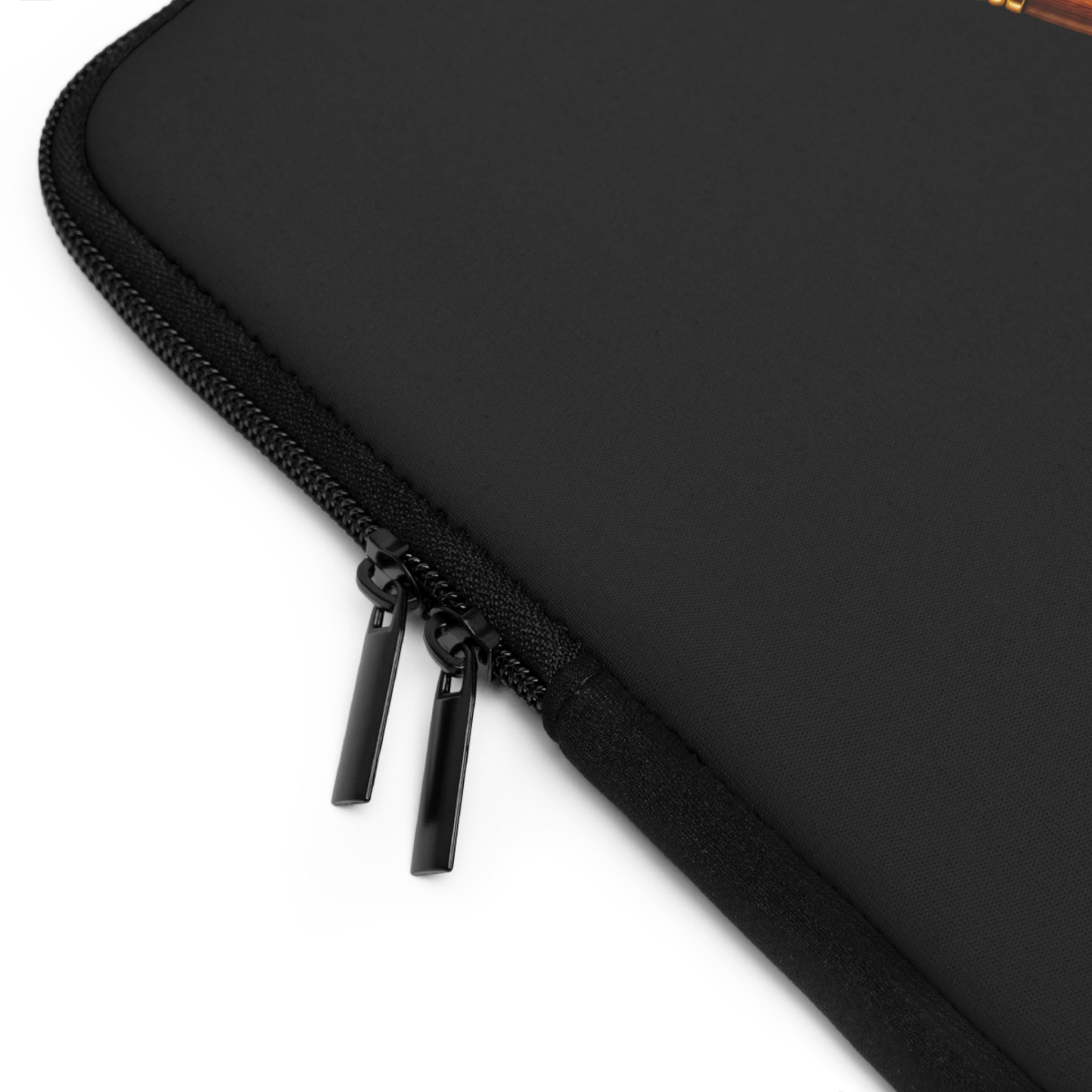 Jazzy Groove black saxophone art laptop sleeve
