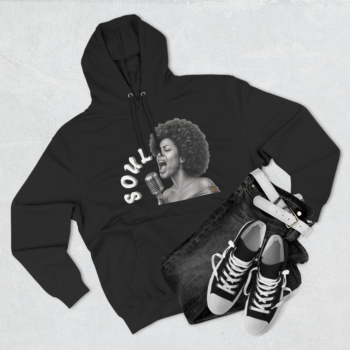 Women's Soul Singer Graphic Pullover Hoodie