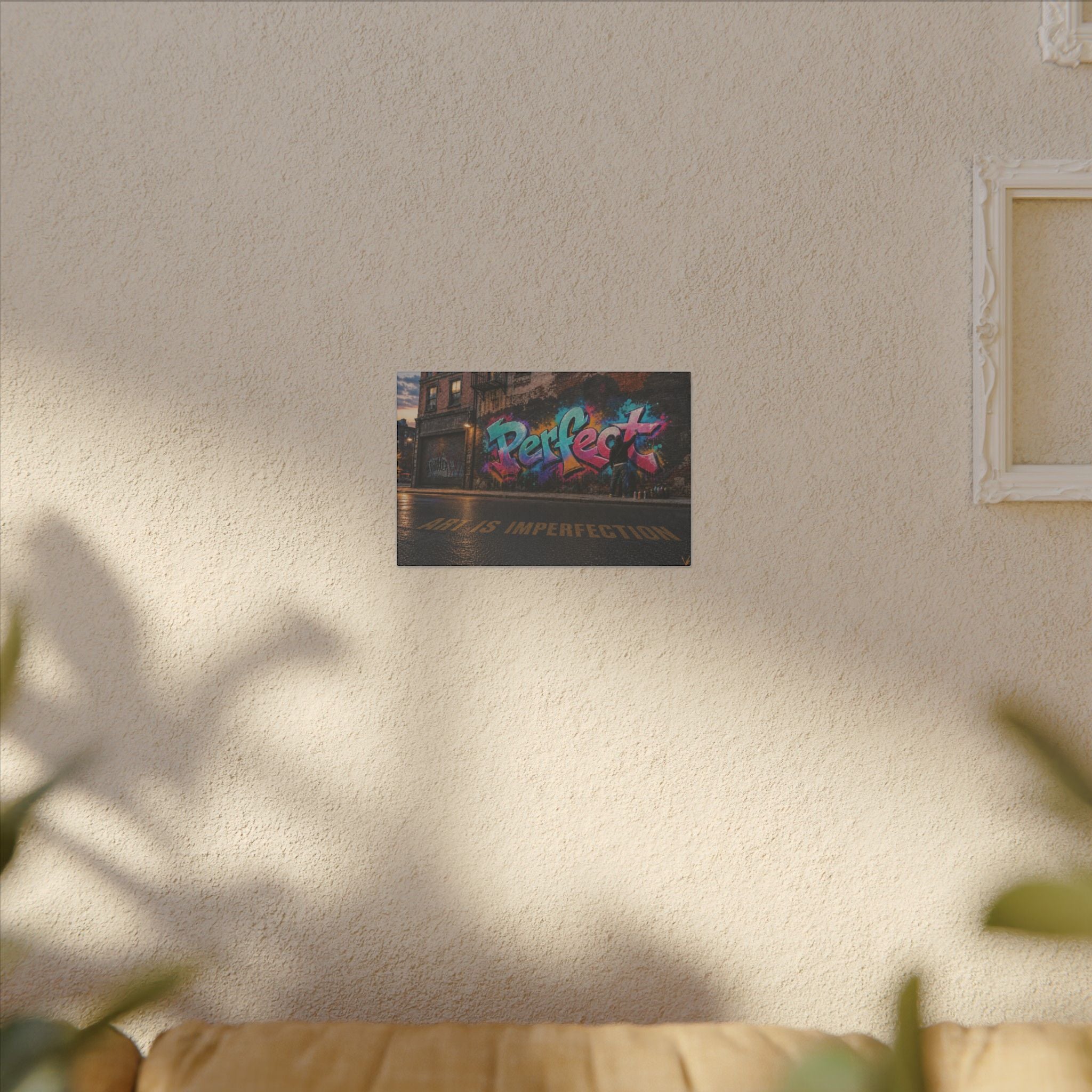 Art Is Imperfection urban graffiti matte canvas wall art
