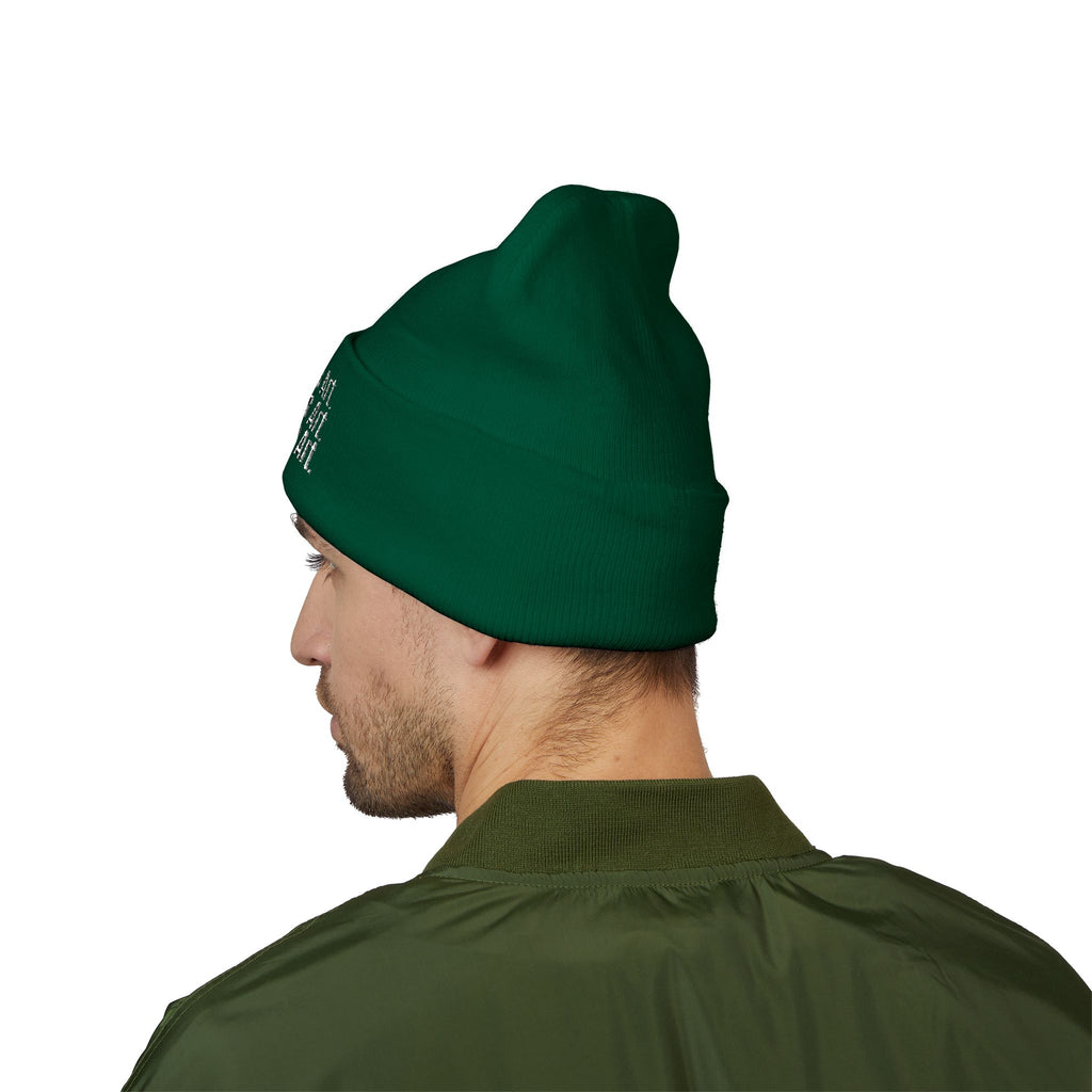 Everything Is Art cuffed beanie with white lettering – view 17