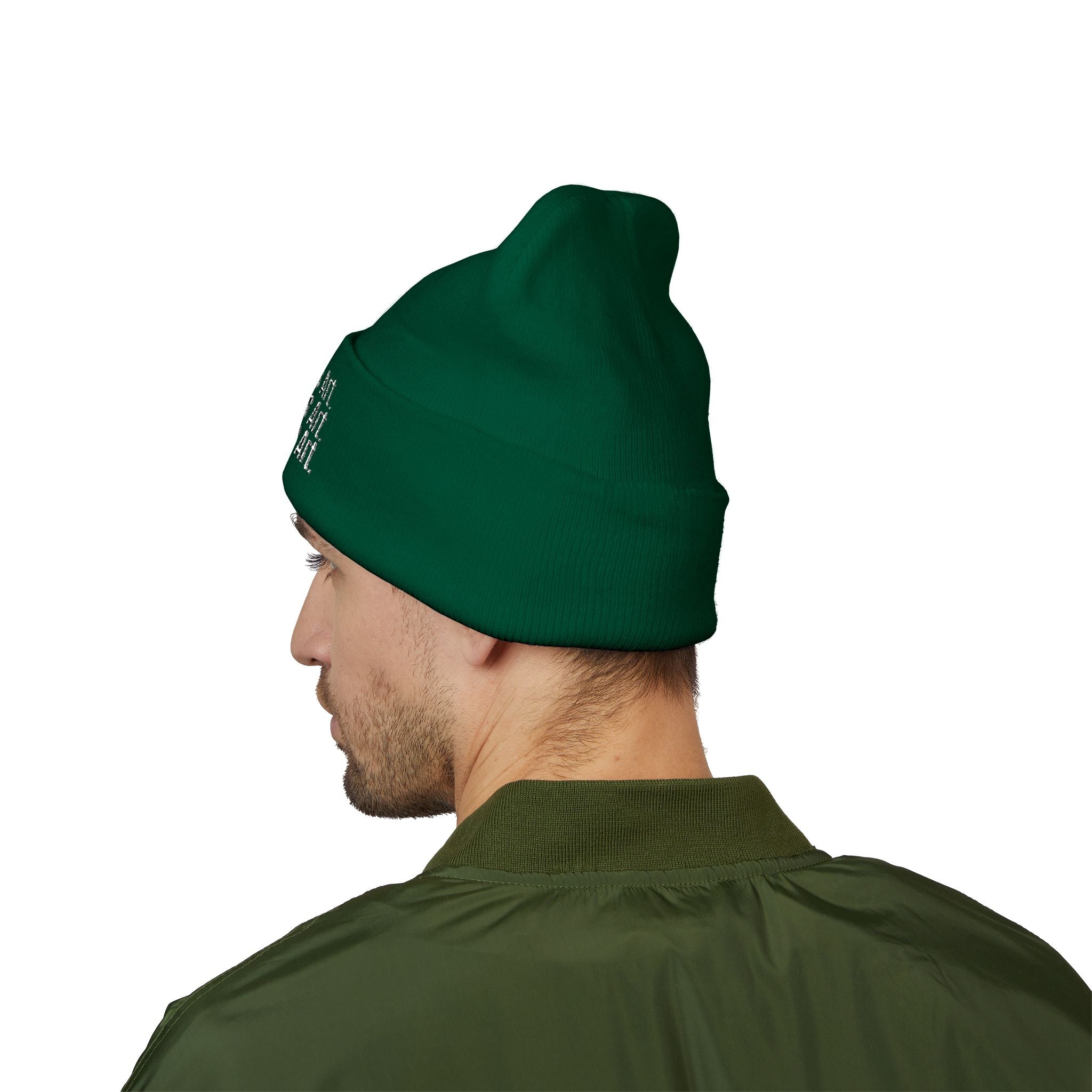 Everything Is Art cuffed beanie with white lettering – view 17
