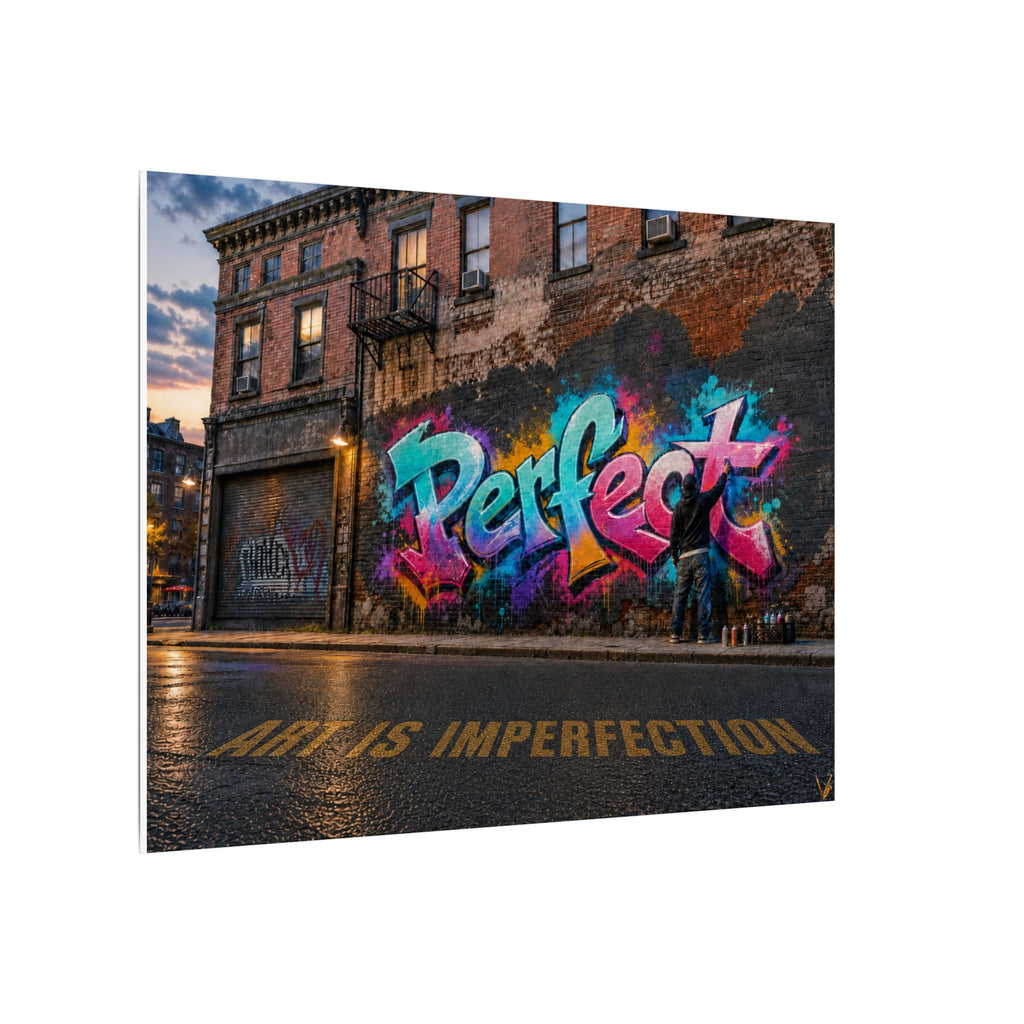 Art Is Imperfection urban graffiti matte canvas wall art