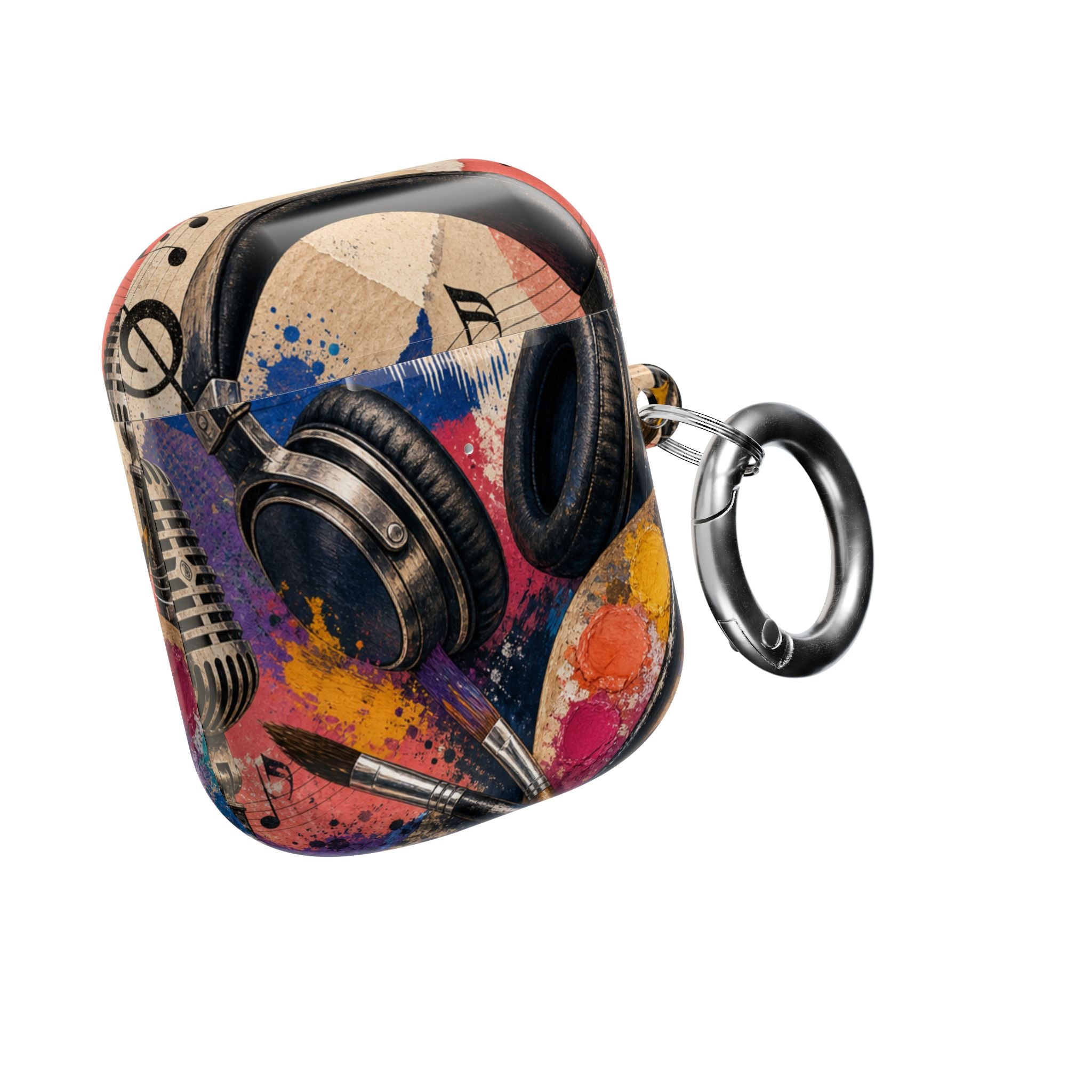 Art and music collage protective AirPods case – view 14
