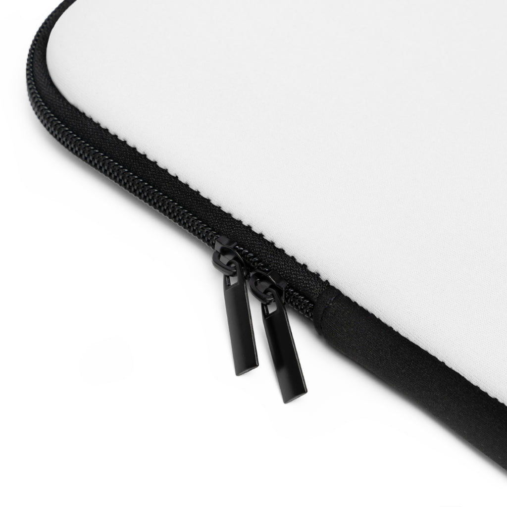 Jazzy Smoov white saxophone art laptop sleeve