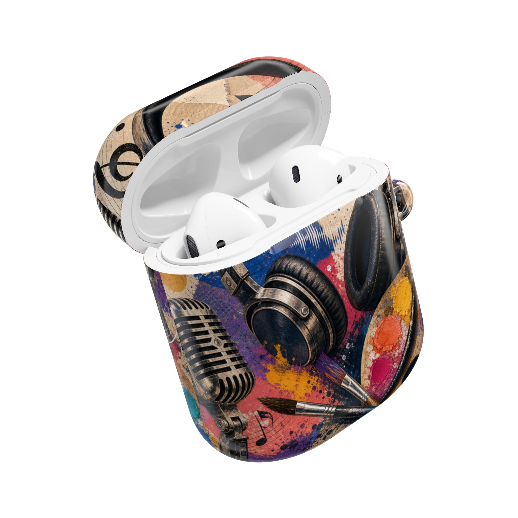 Art and music collage protective AirPods case – view 18
