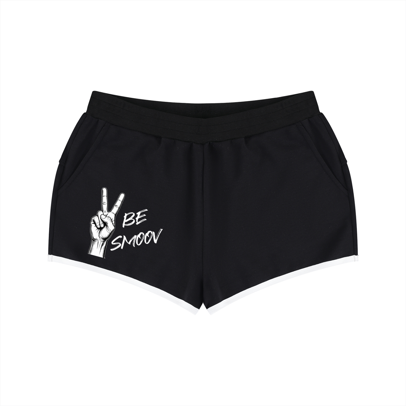 Women’s Peace Be Smoov Retro Athletic Shorts – product image 1