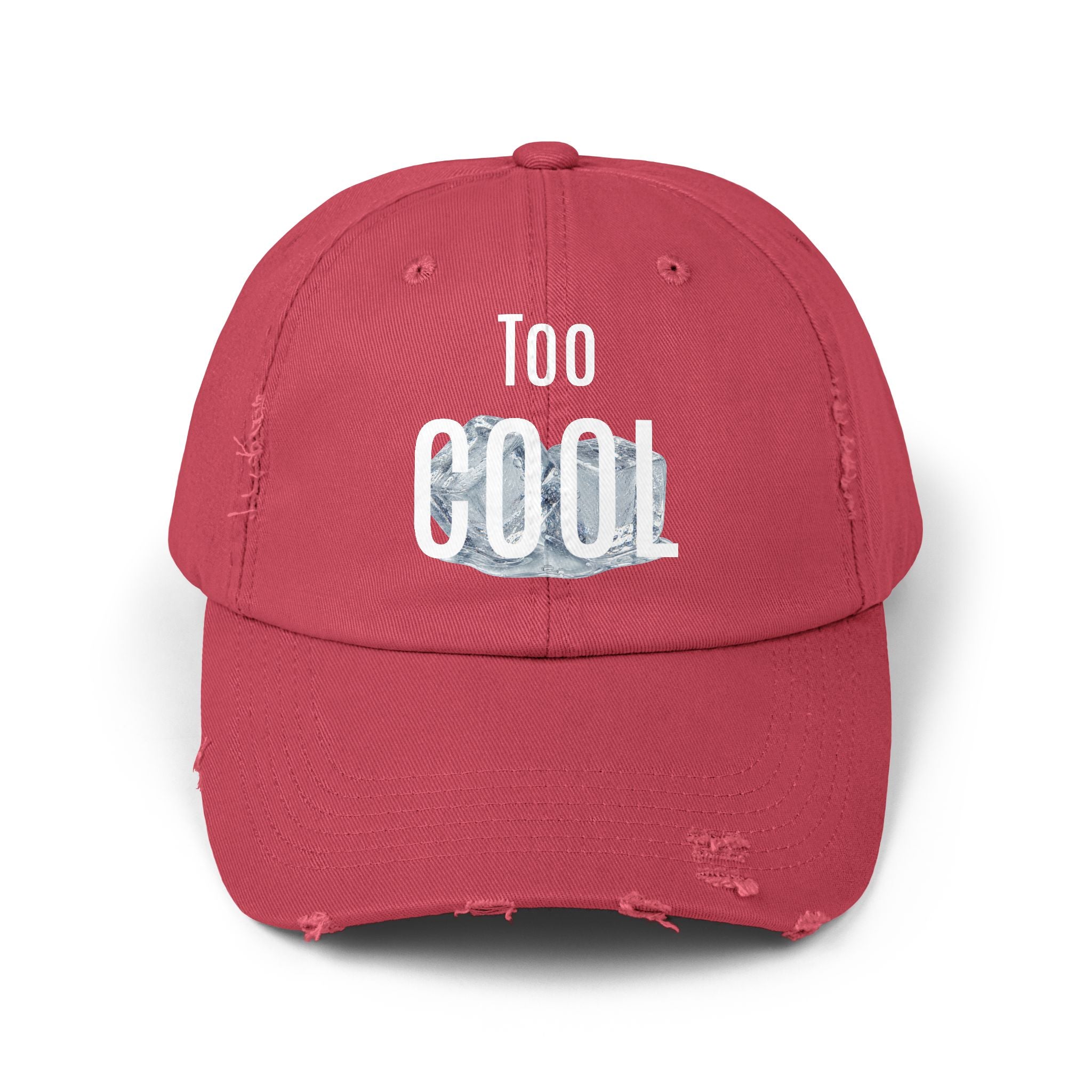 Too Cool distressed cotton baseball cap