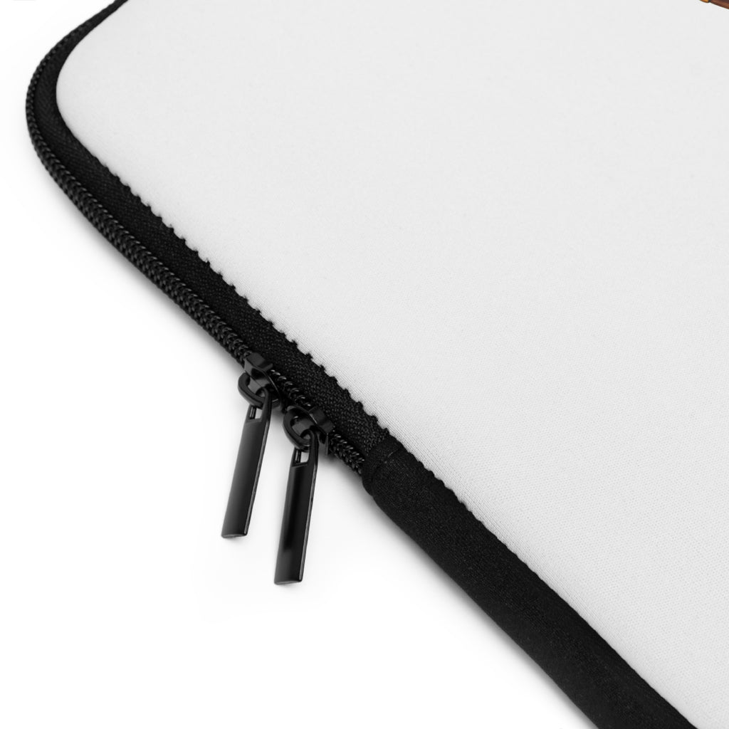 Jazzy Smoov white saxophone art laptop sleeve