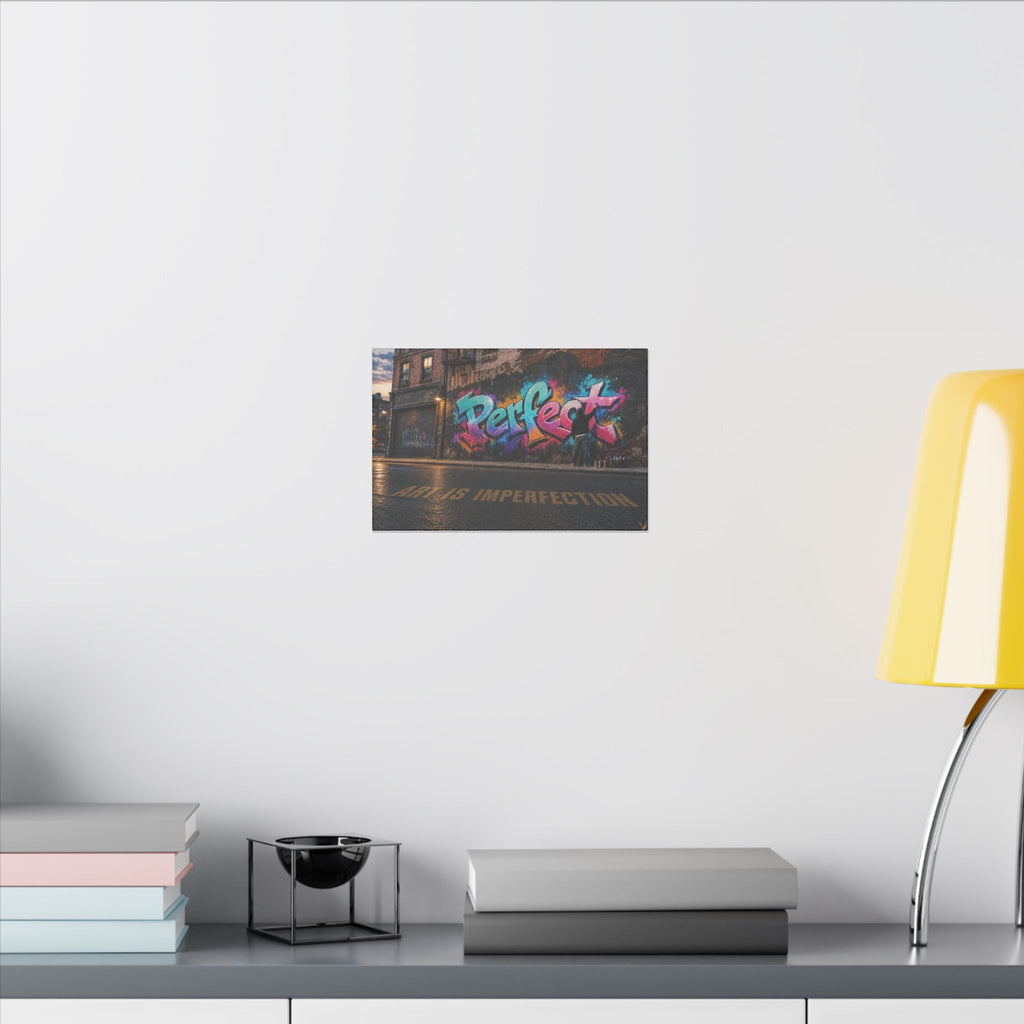 Art Is Imperfection urban graffiti matte canvas wall art