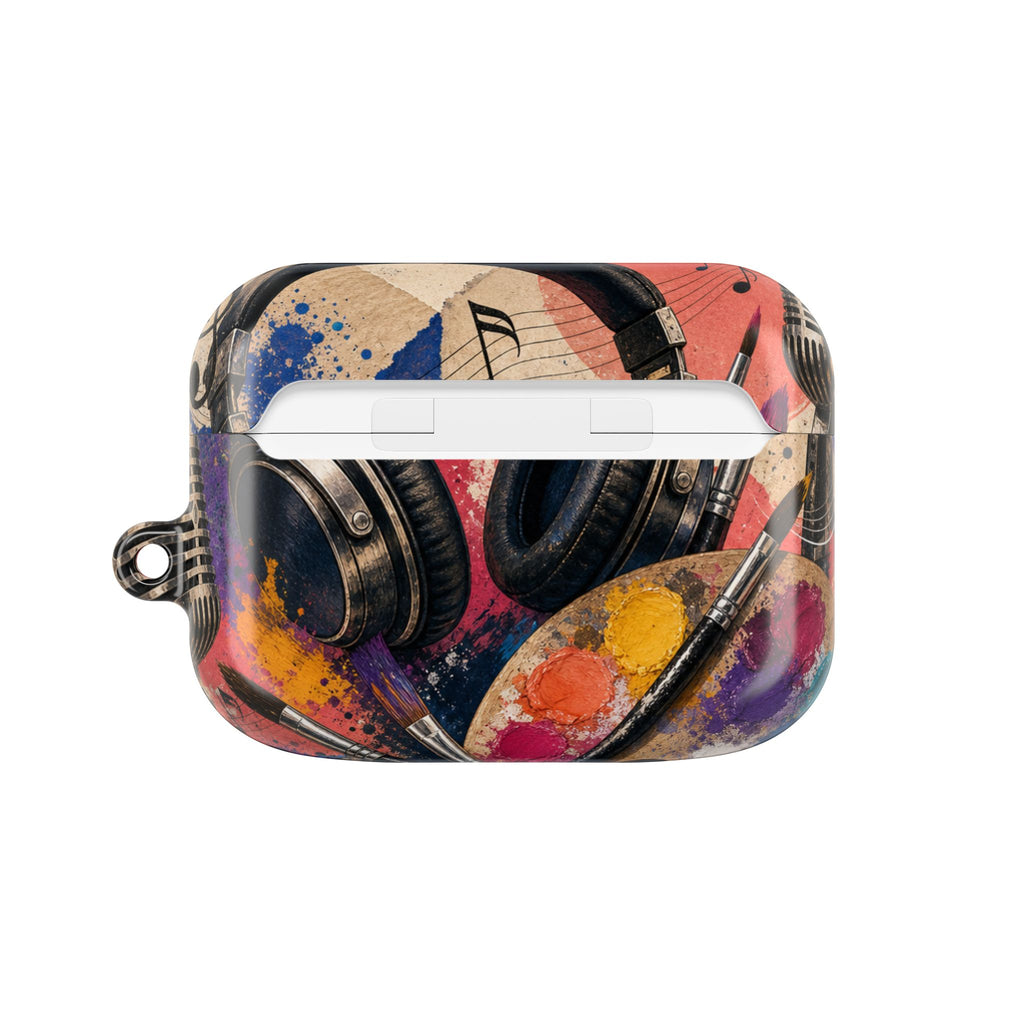 Art and music collage protective AirPods case – view 8
