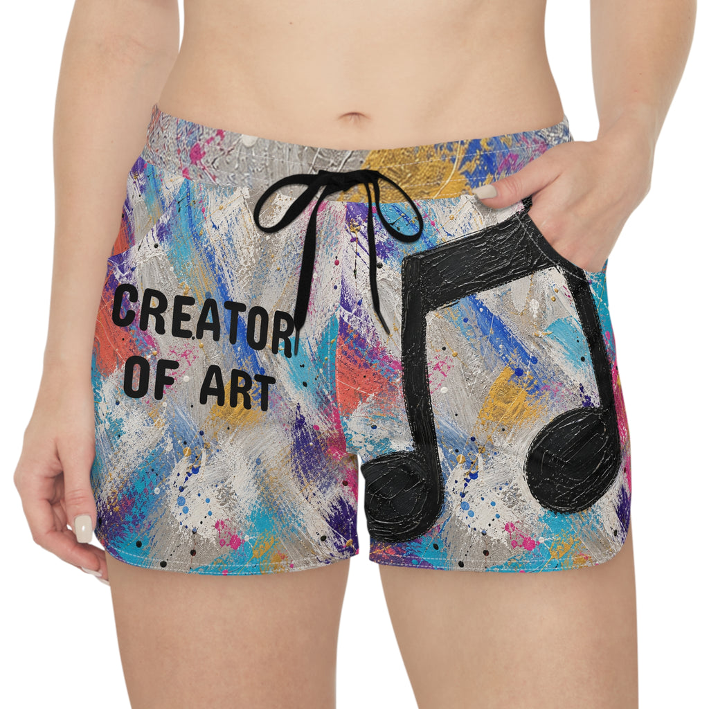 Women’s Creator of Art Colorful Graphic Shorts – product image 3