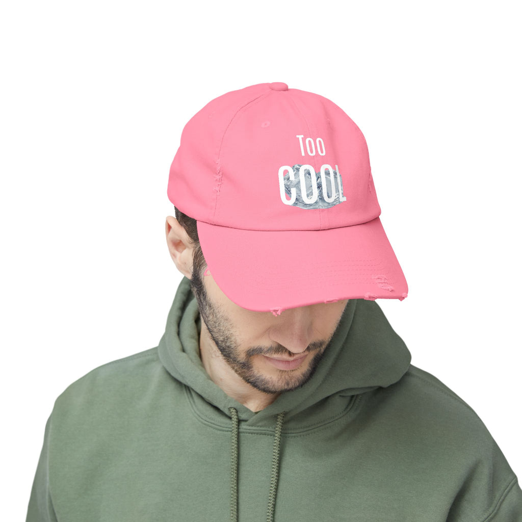 Too Cool distressed cotton baseball cap