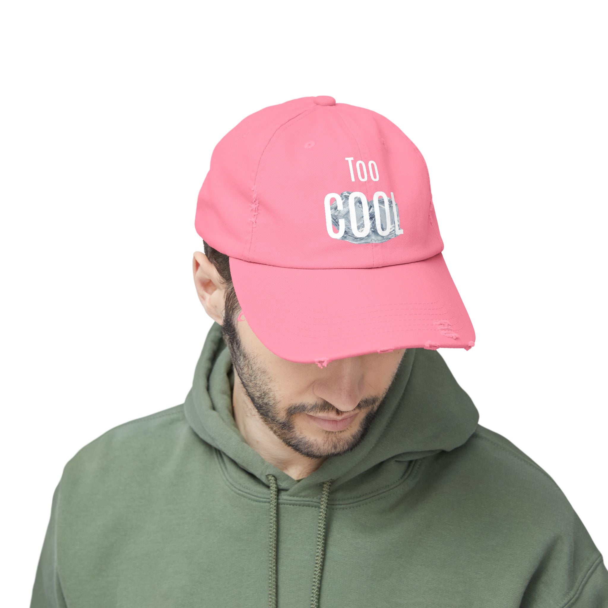 Too Cool distressed cotton baseball cap
