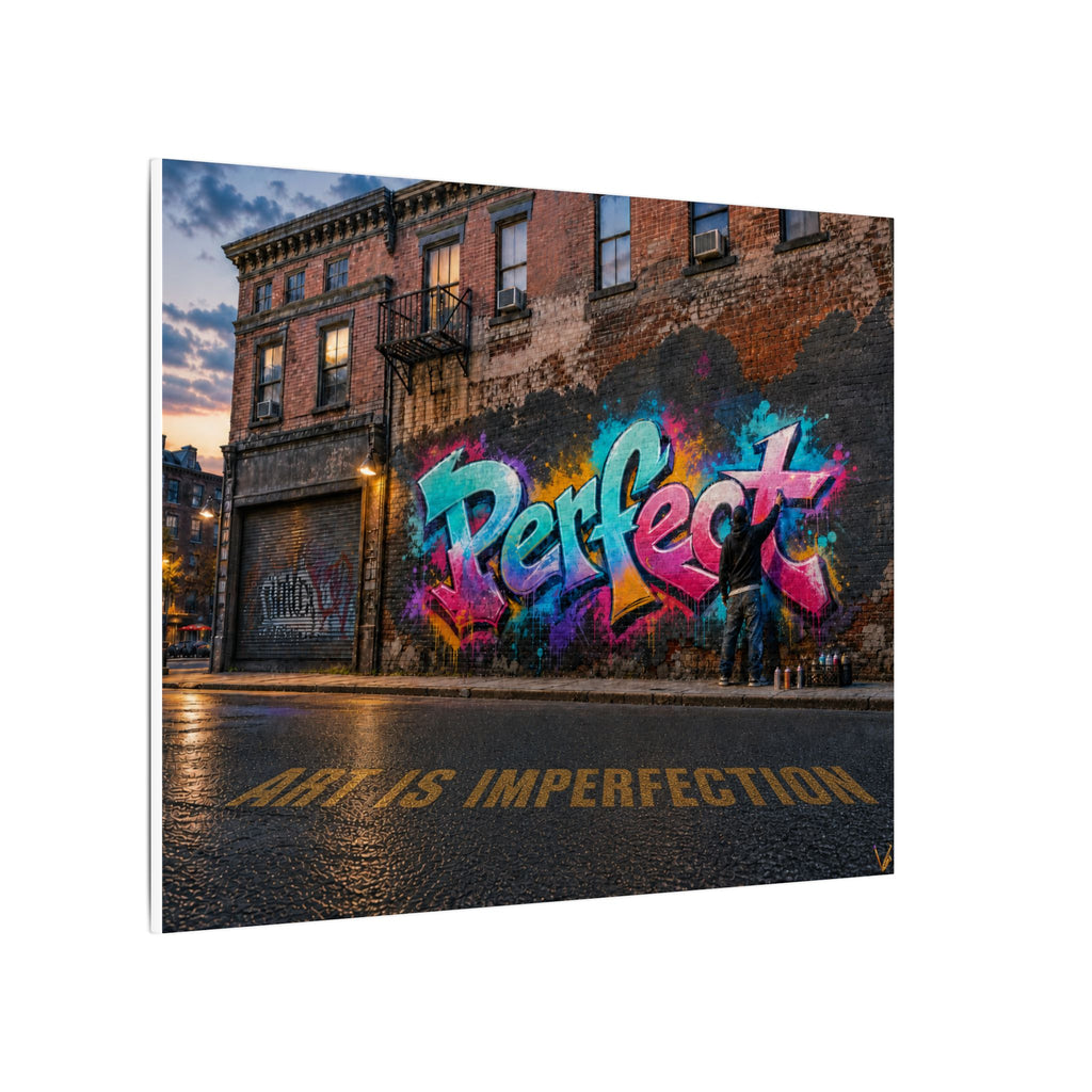 Art Is Imperfection urban graffiti matte canvas wall art