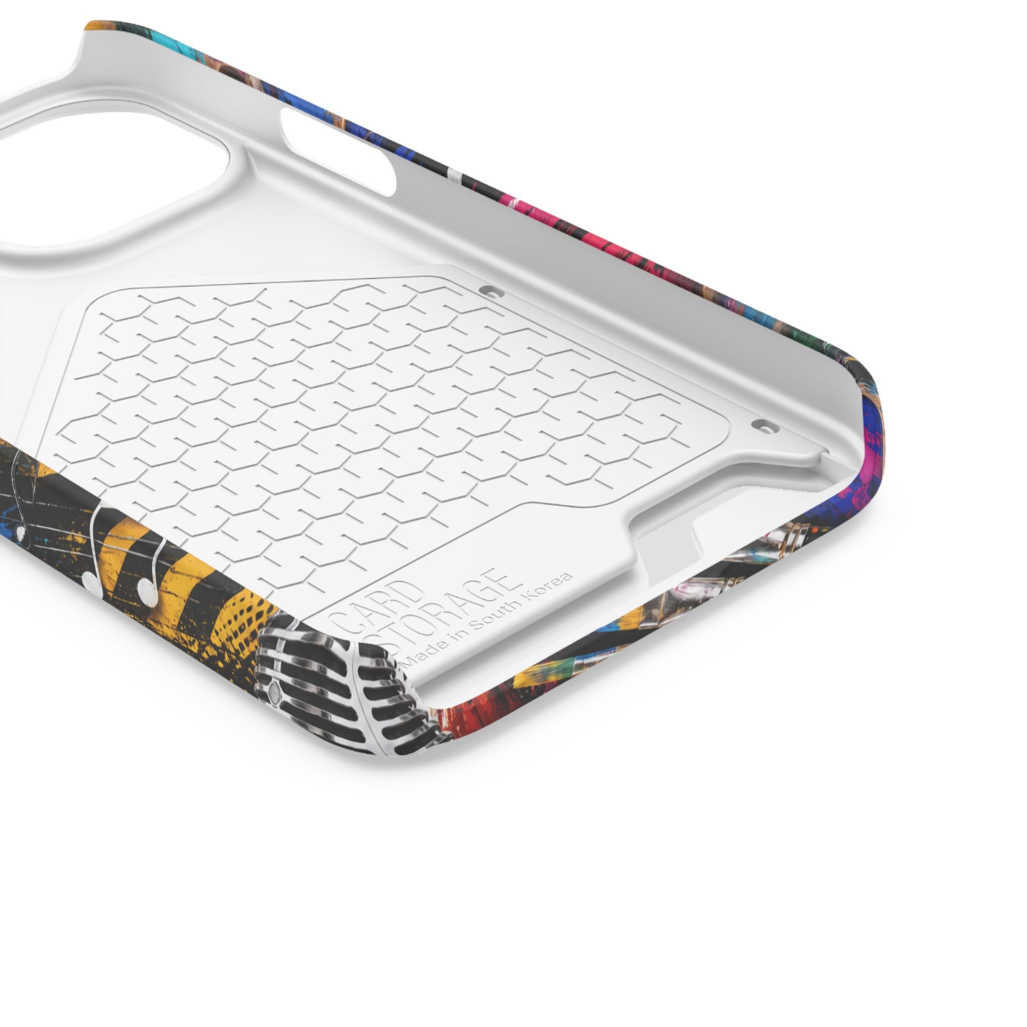 Caution Artist at Work phone case with card holder – view 70