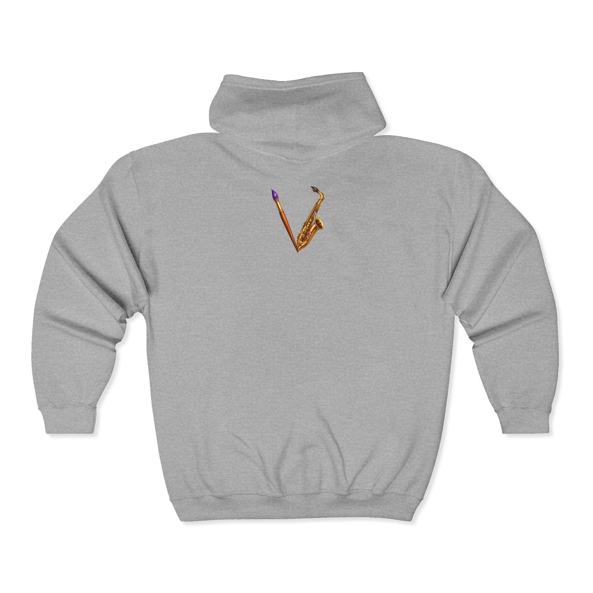 Studio Vibes Colorful Music Graphic Zip Hoodie – product image 4