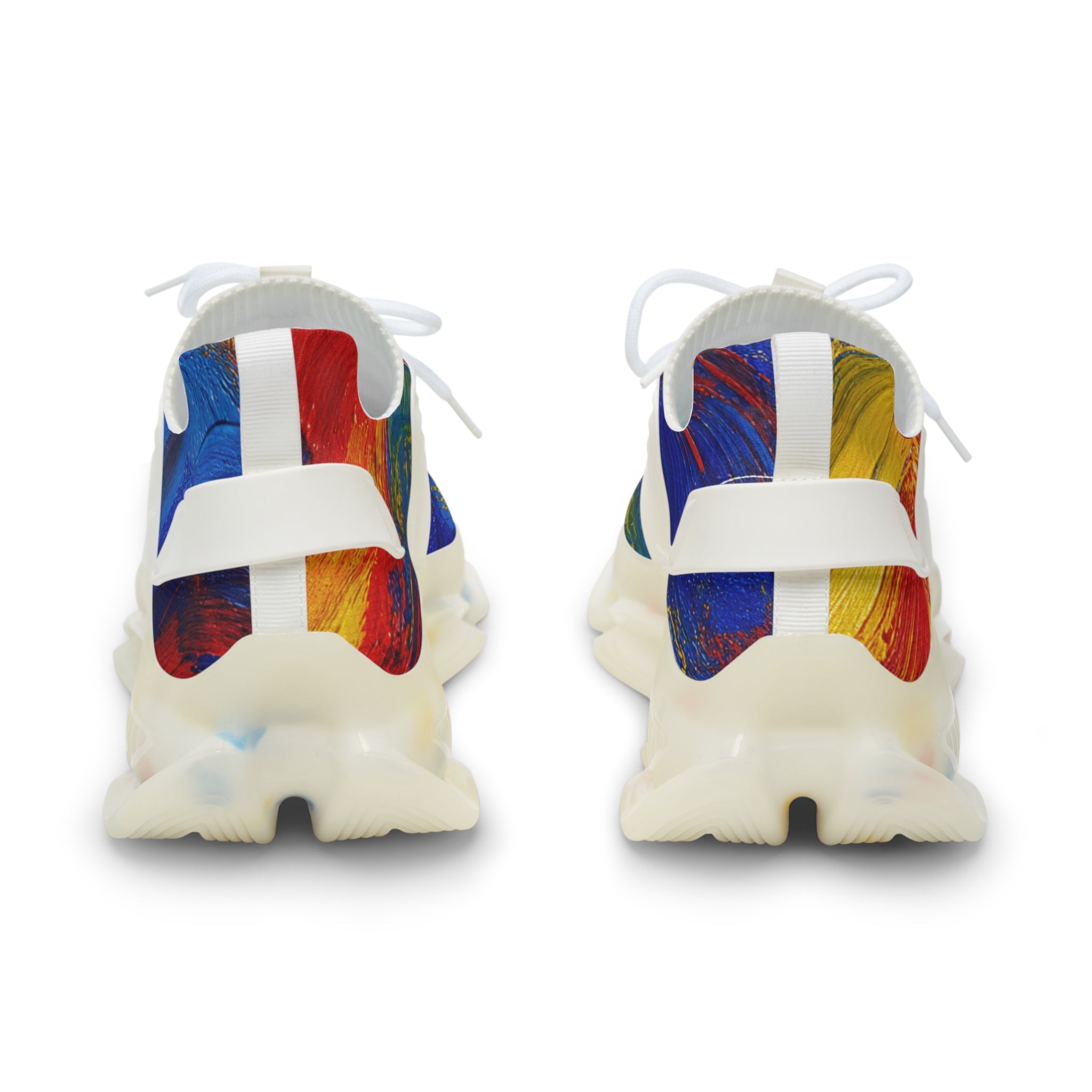 Men’s abstract color art mesh sneakers