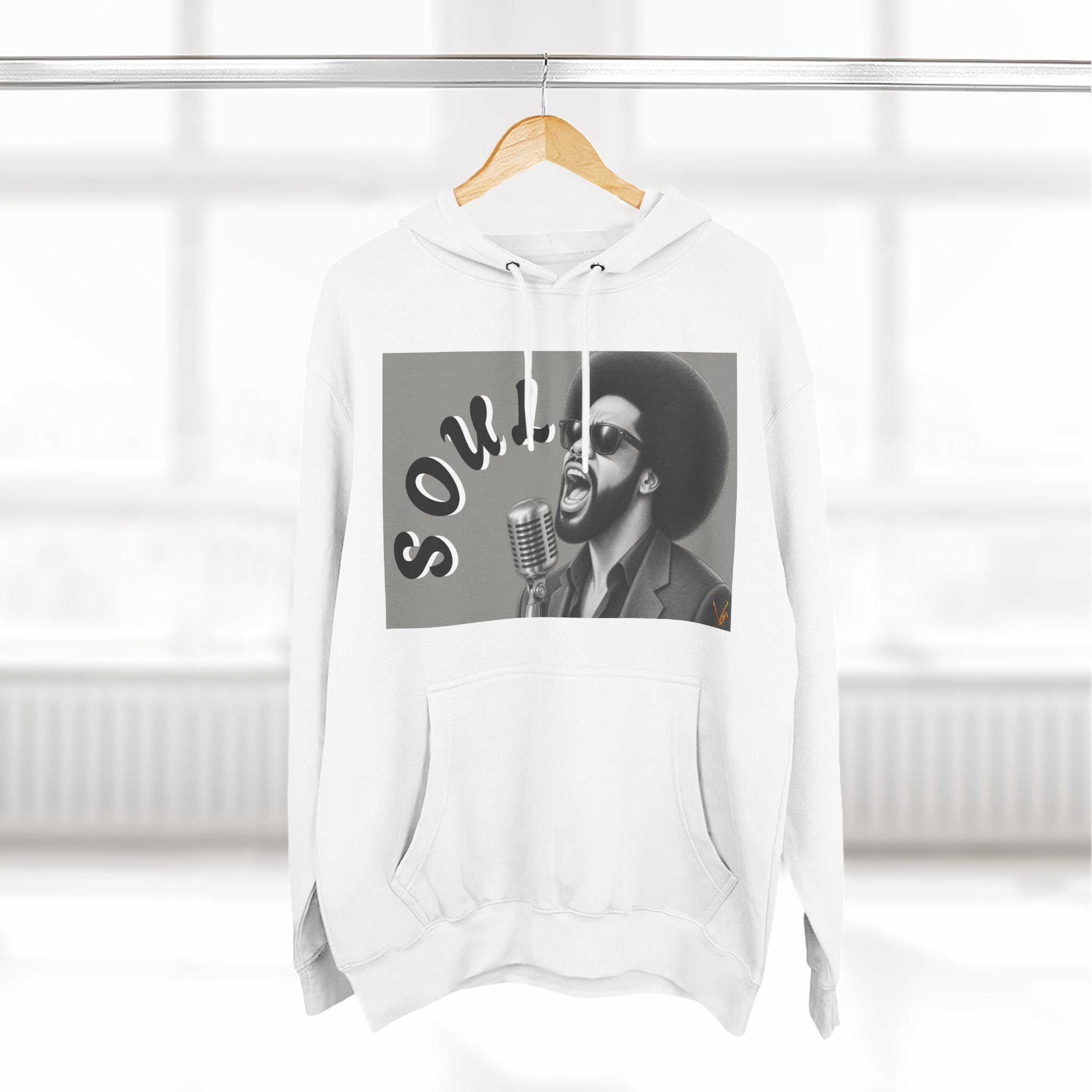 Men’s Soul Singer Graphic Pullover Hoodie – product image 5