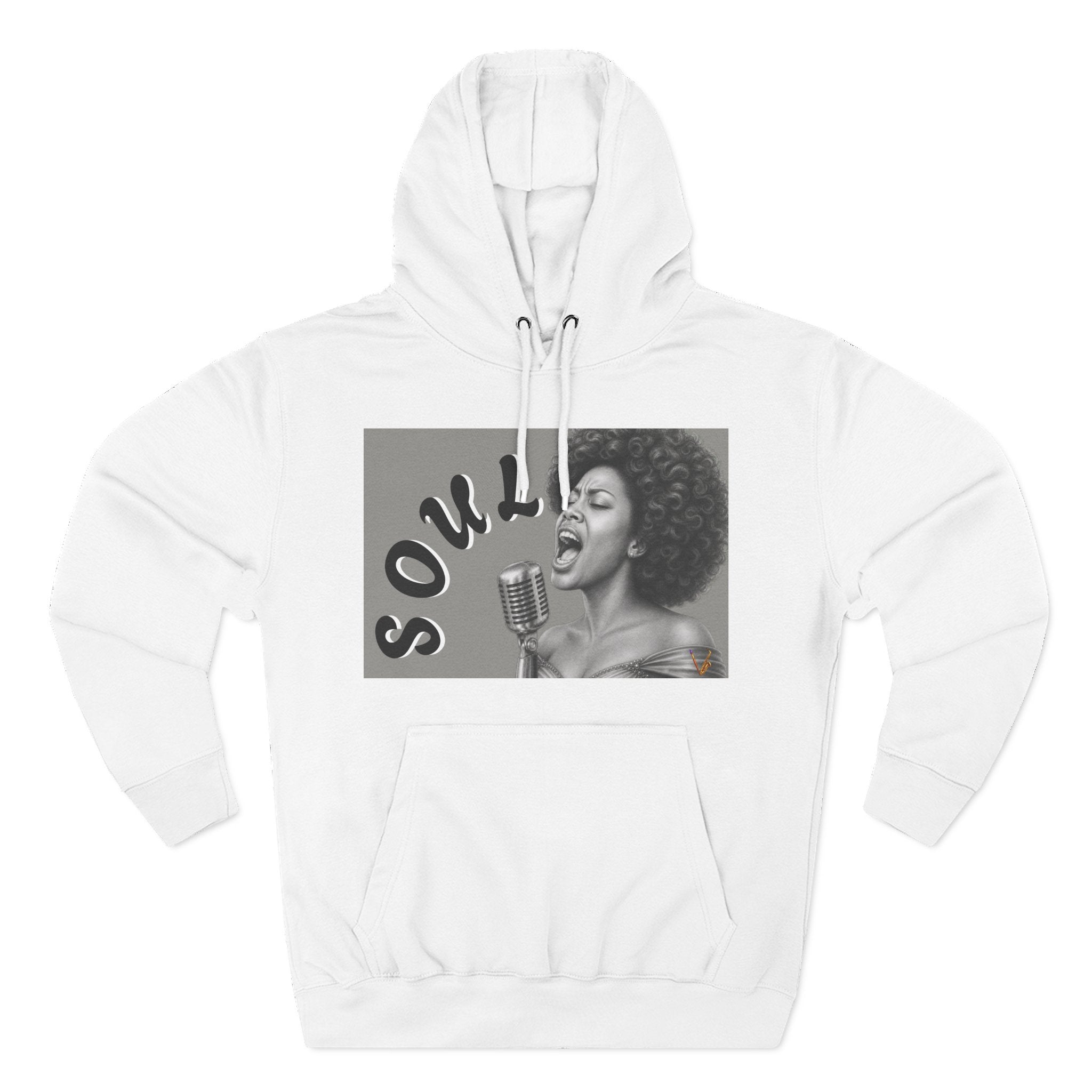 Women’s Soul Singer Graphic Pullover Hoodie – product image 1