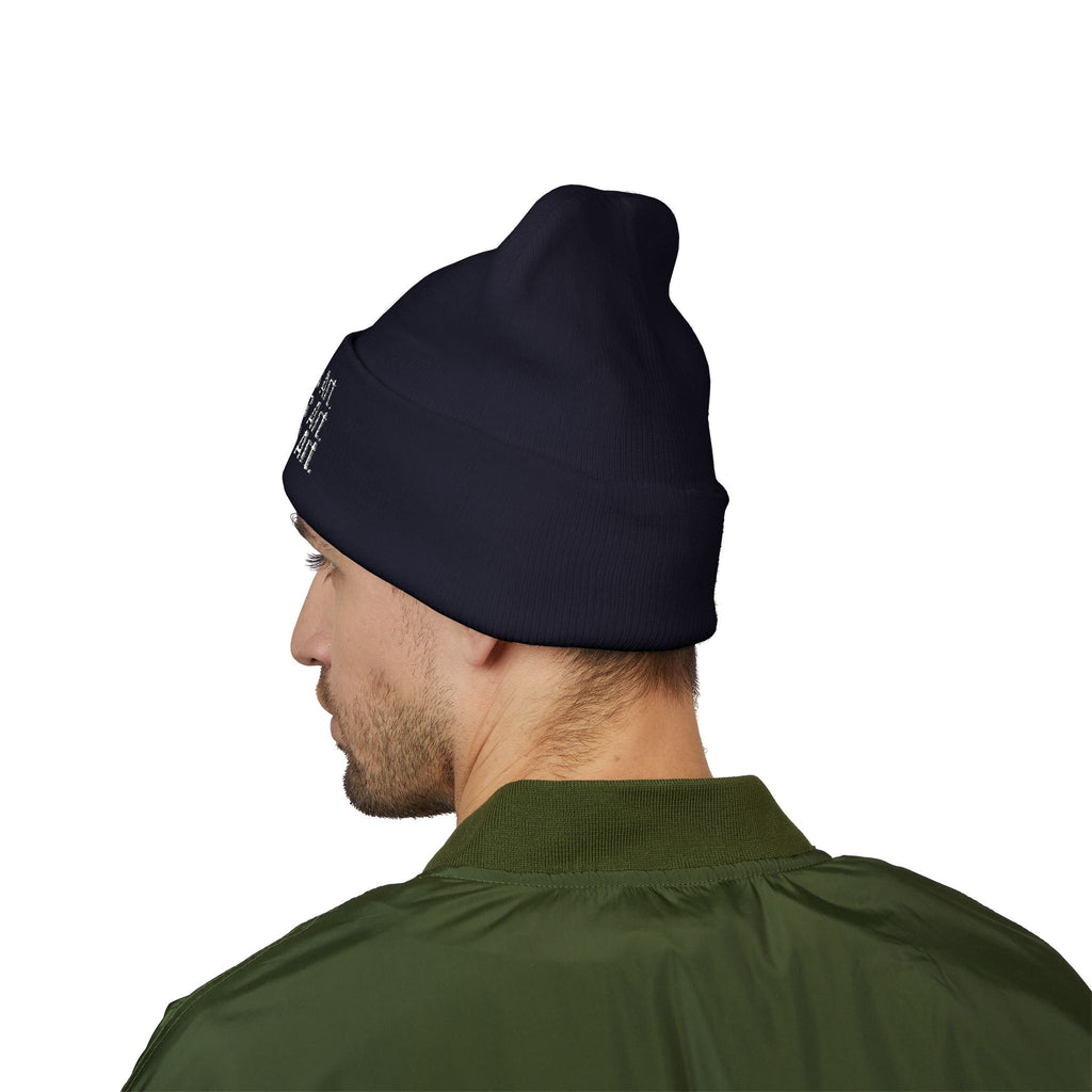 Everything Is Art cuffed beanie with white lettering – view 23
