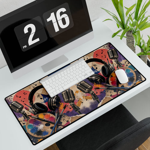 Art and music extended desk mat full design