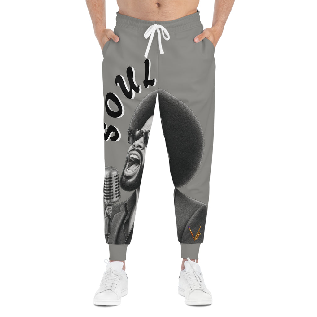 Men’s Soul Singer Graphic Joggers – Gray – product image 2