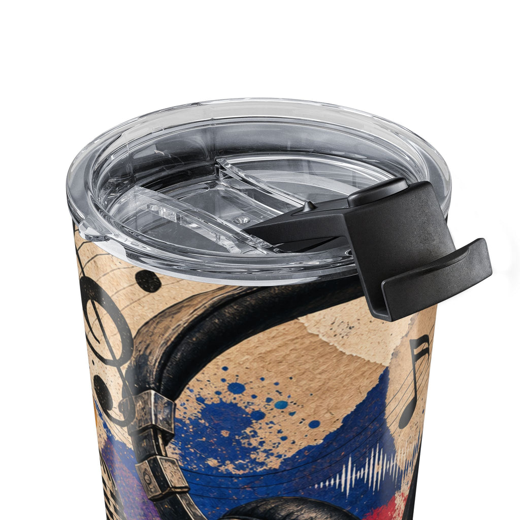 Vintage music microphone 20 oz insulated tumbler