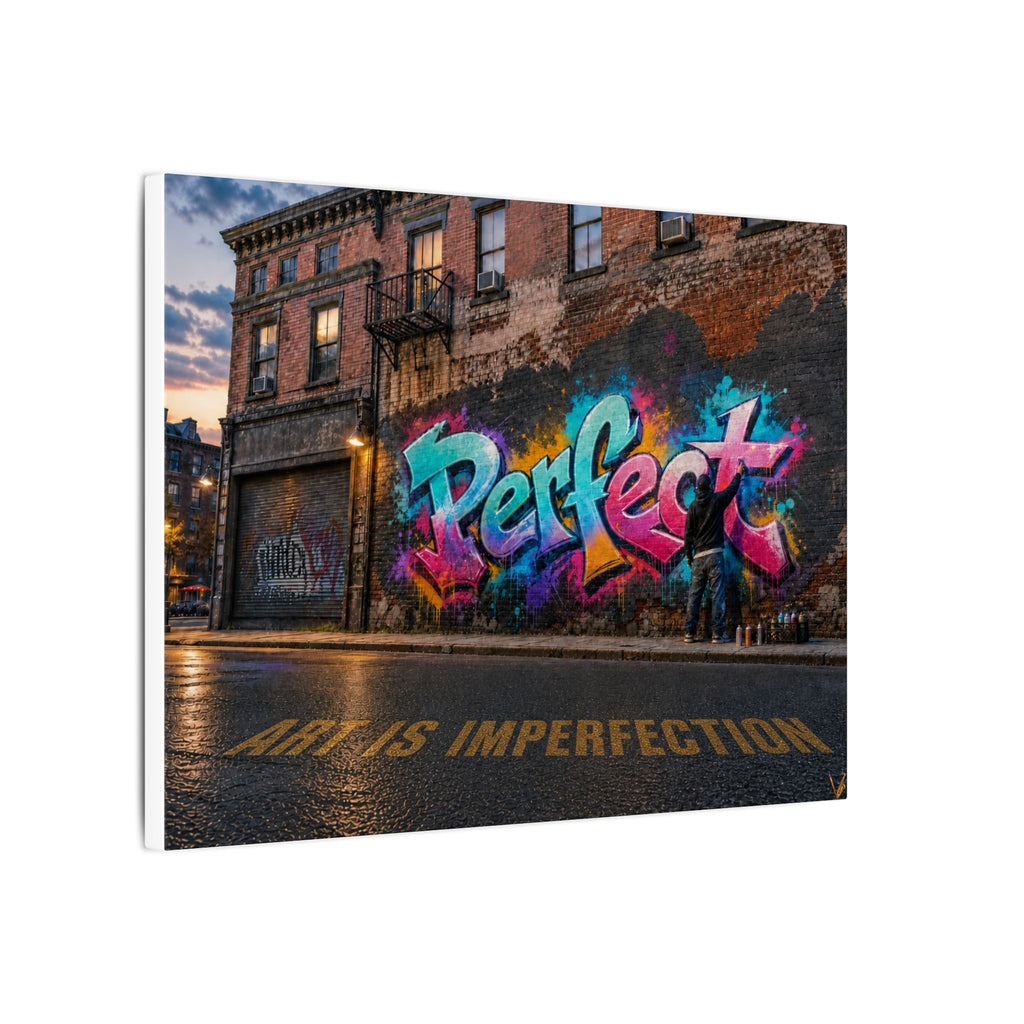 Art Is Imperfection urban graffiti matte canvas wall art