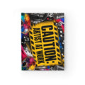 Caution Artist at Work blank journal front cover