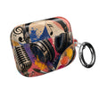 Art and music collage protective AirPods case