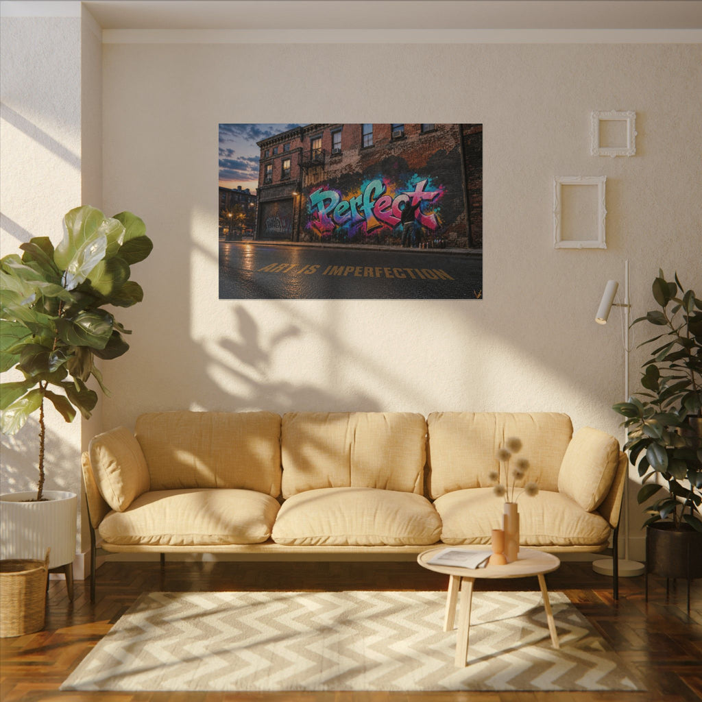 Art Is Imperfection urban graffiti matte canvas wall art