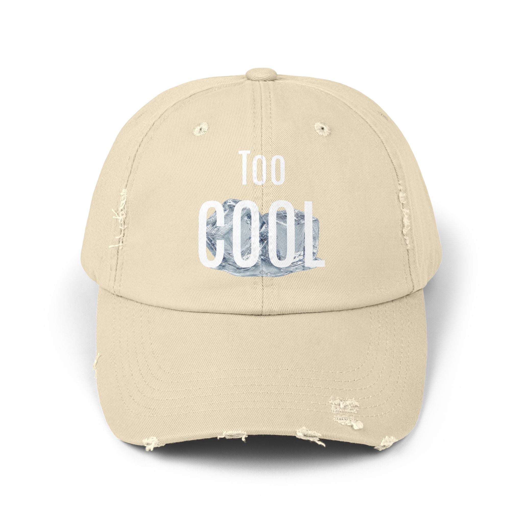 Too Cool distressed cotton baseball cap