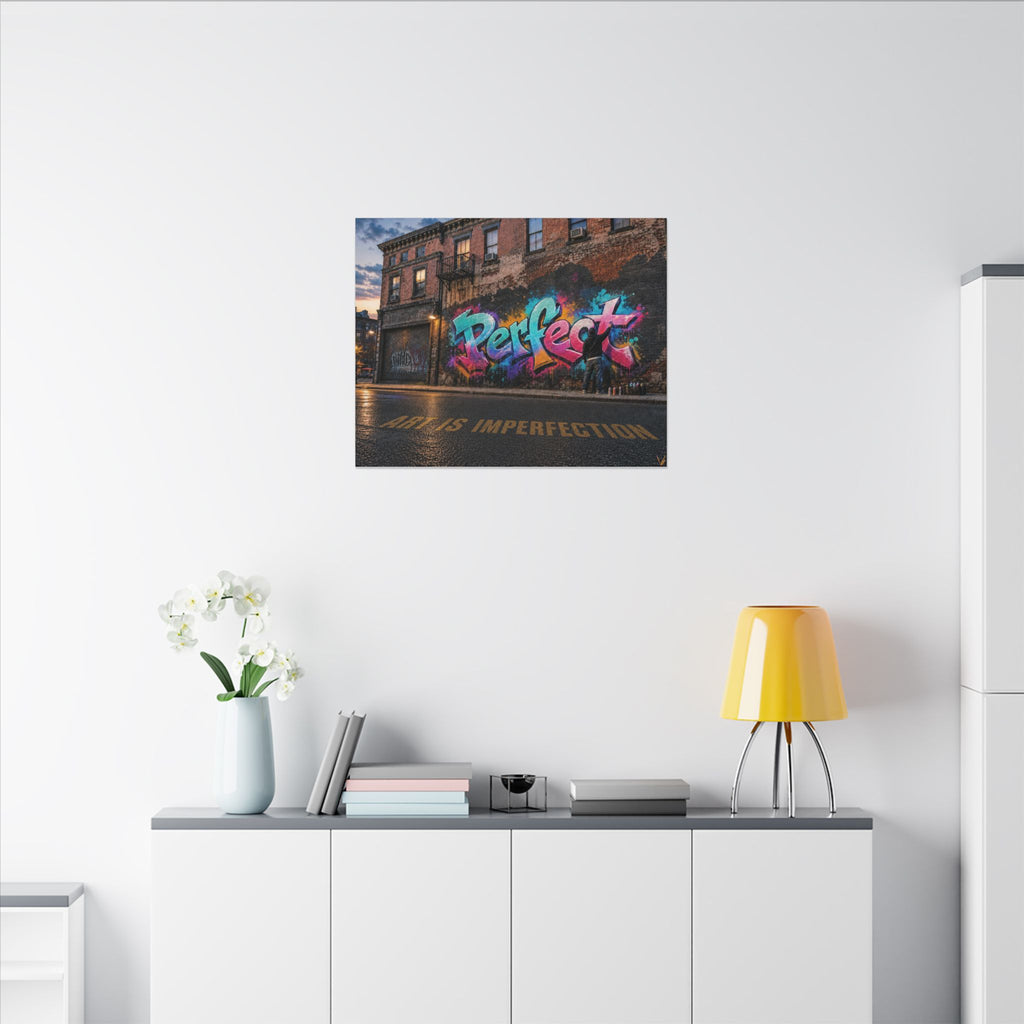 Art Is Imperfection urban graffiti matte canvas wall art