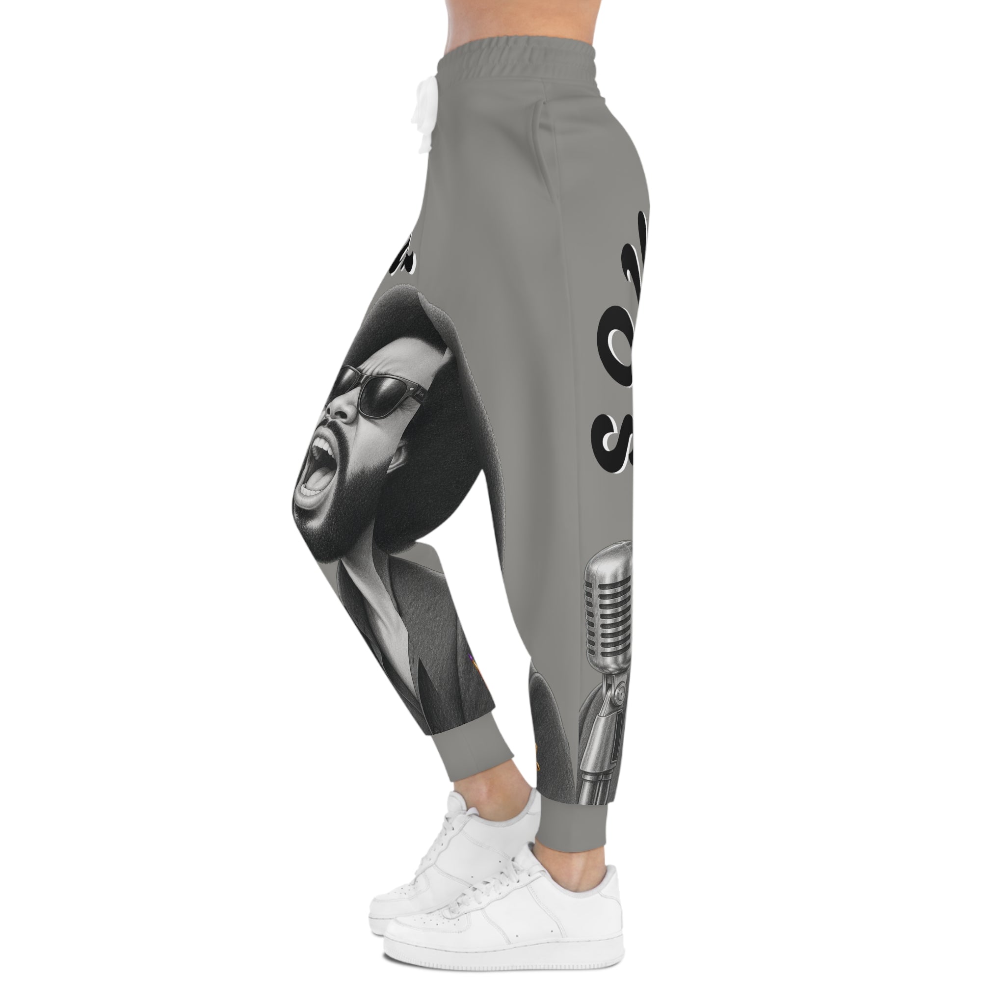 Men’s Soul Singer Graphic Joggers – Gray – product image 5
