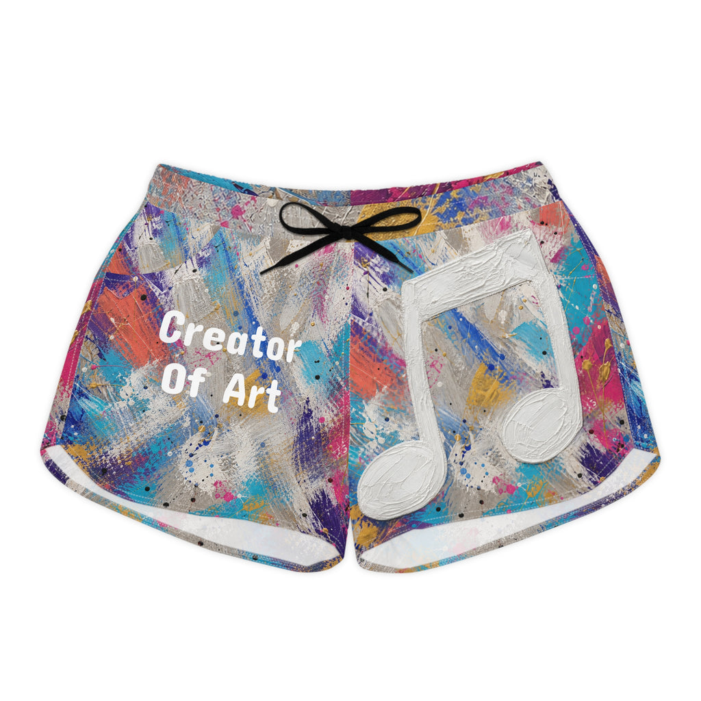 Women’s Creator of Art Black Graphic Shorts – product image 1