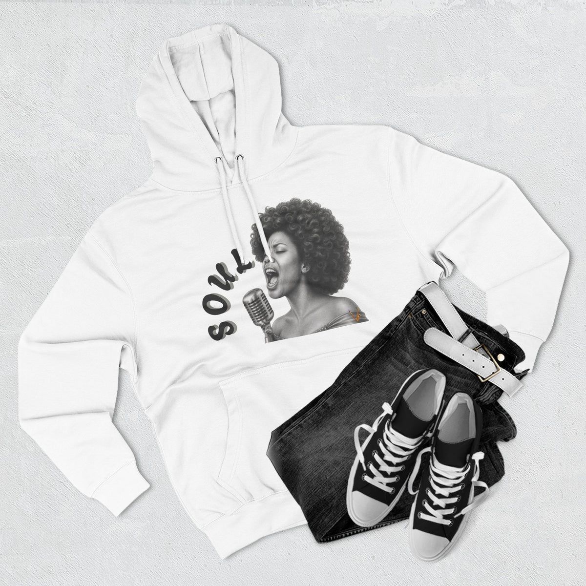 Women's Soul Singer Graphic Pullover Hoodie