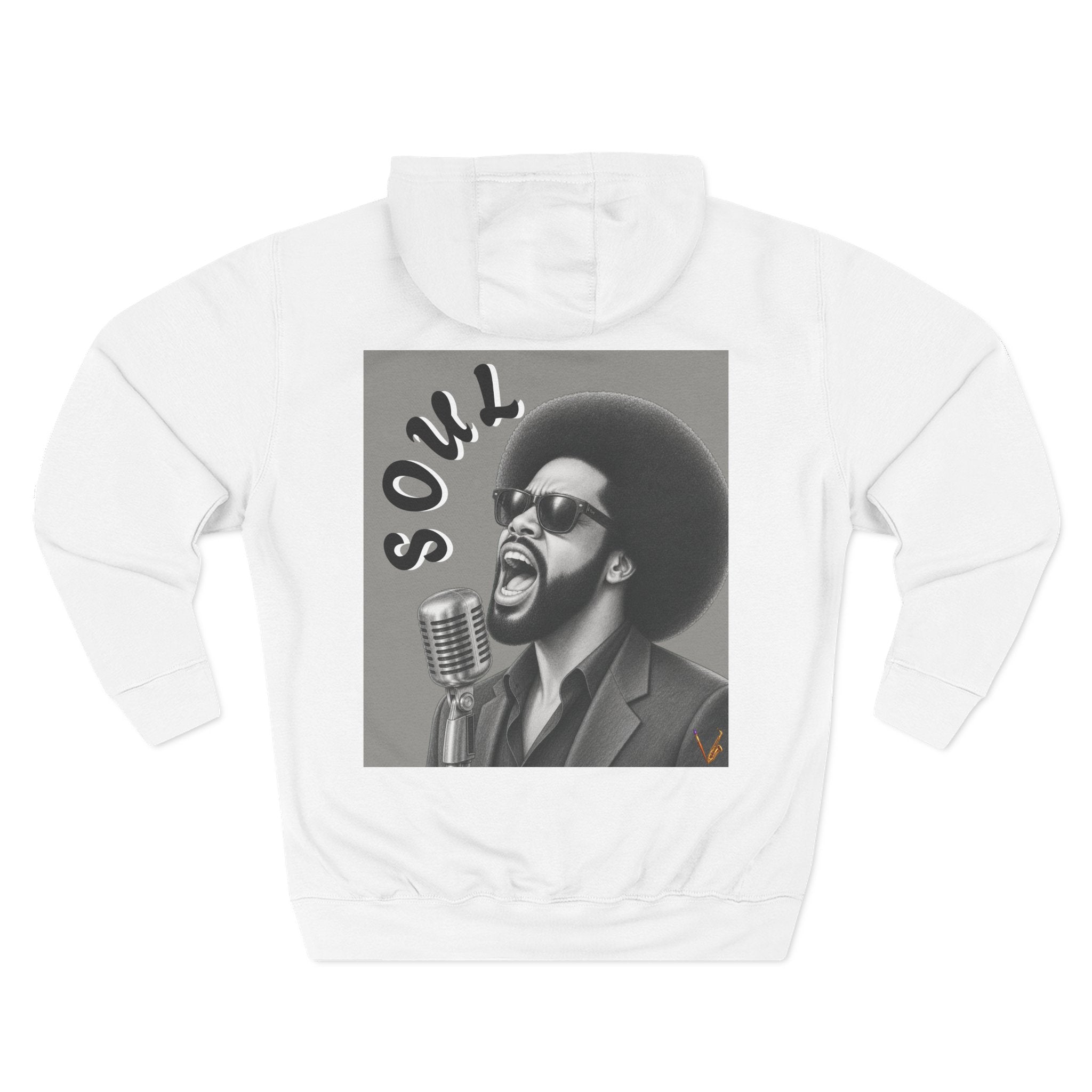 Men’s Soul Singer Graphic Pullover Hoodie – product image 3