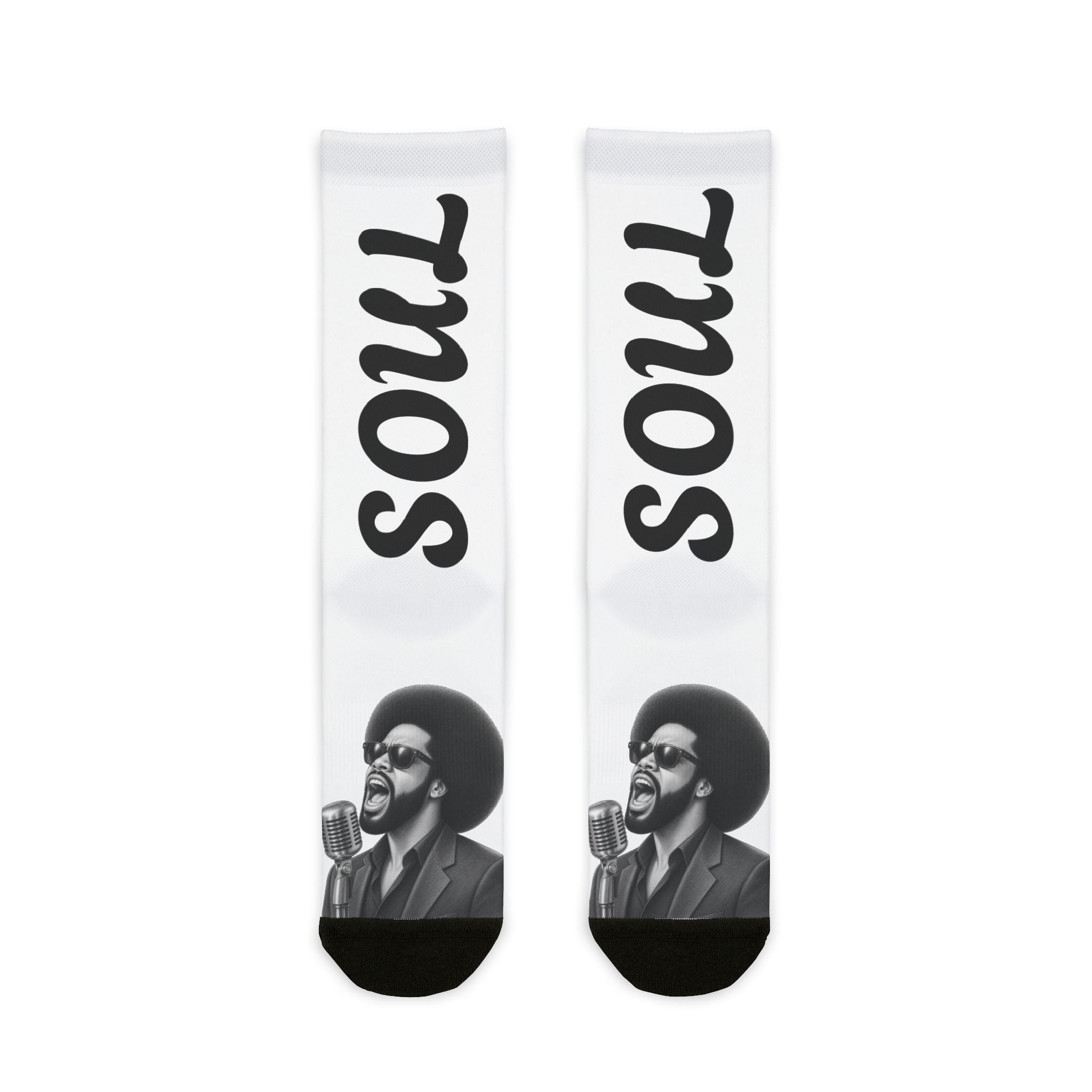 Soul Singer vintage music crew socks