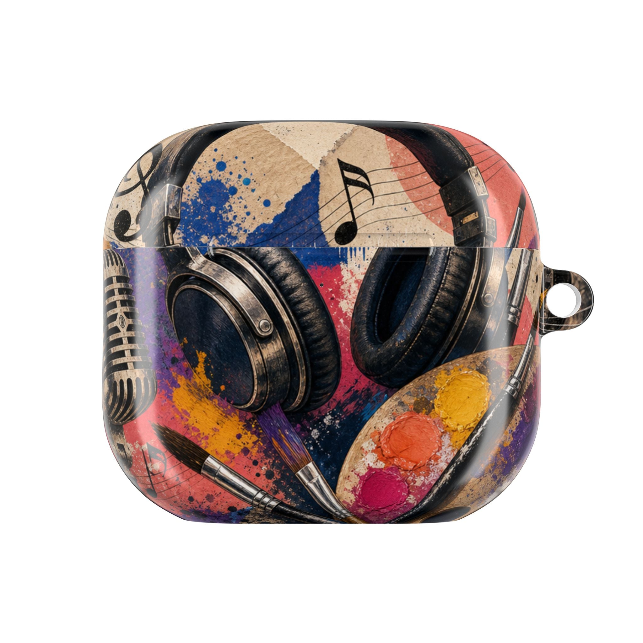 Art and music collage protective AirPods case – view 6