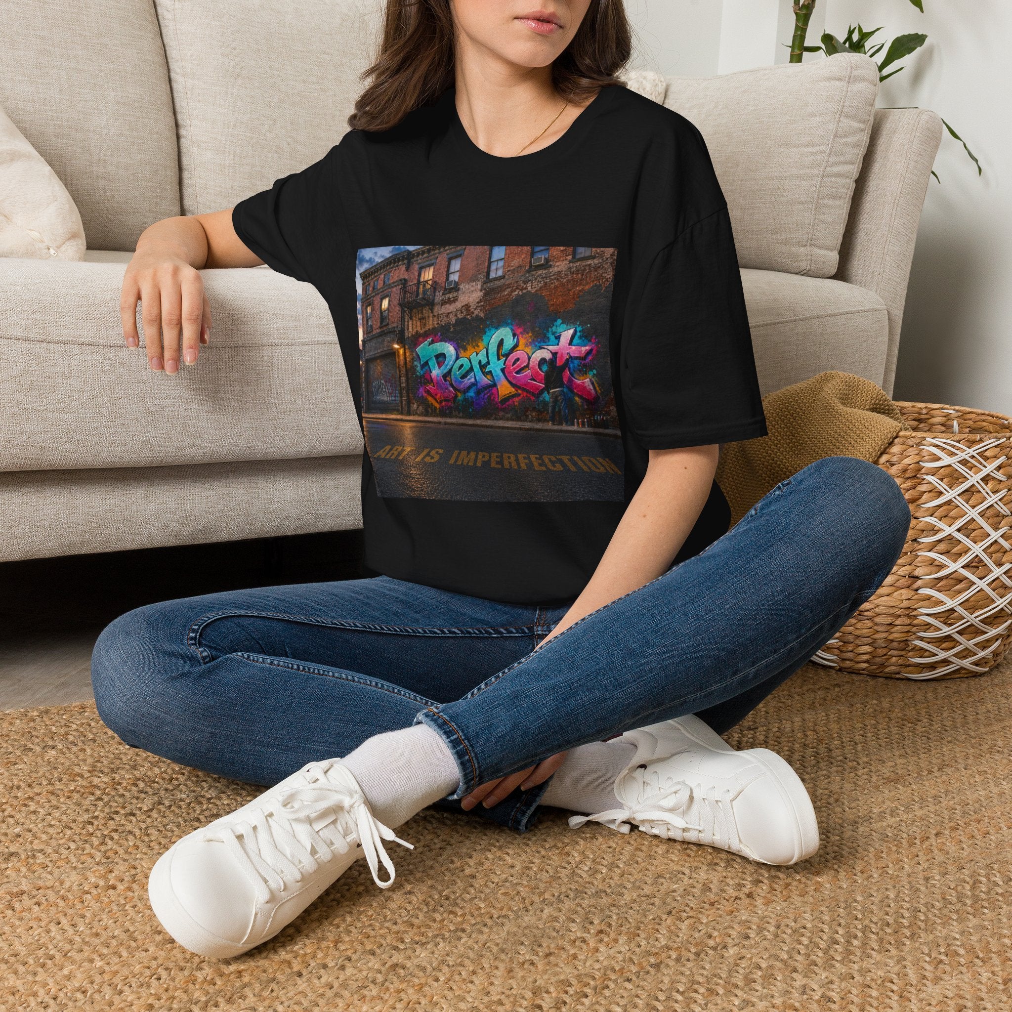 Art Is Imperfection Graffiti Graphic T-Shirt – product image 2