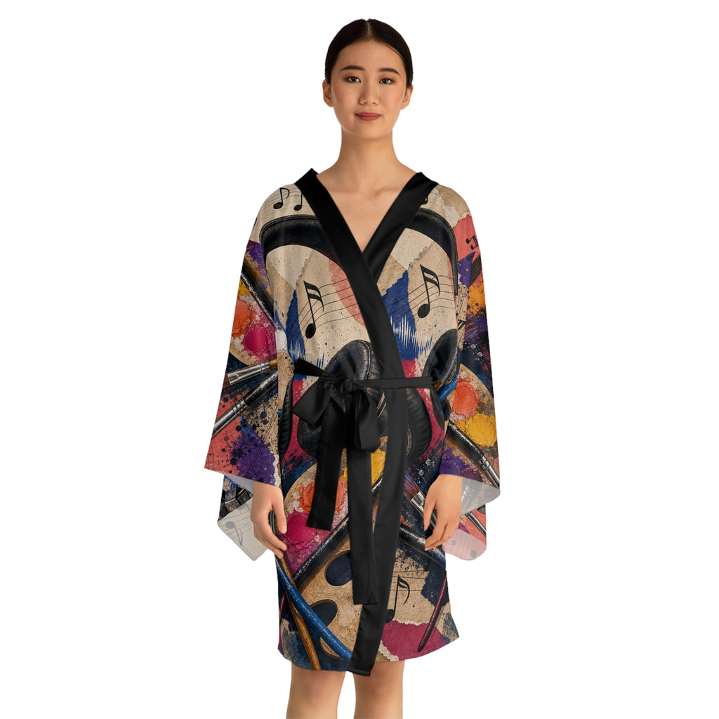 Music Artist Colorful Graphic Kimono Robe – product image 4