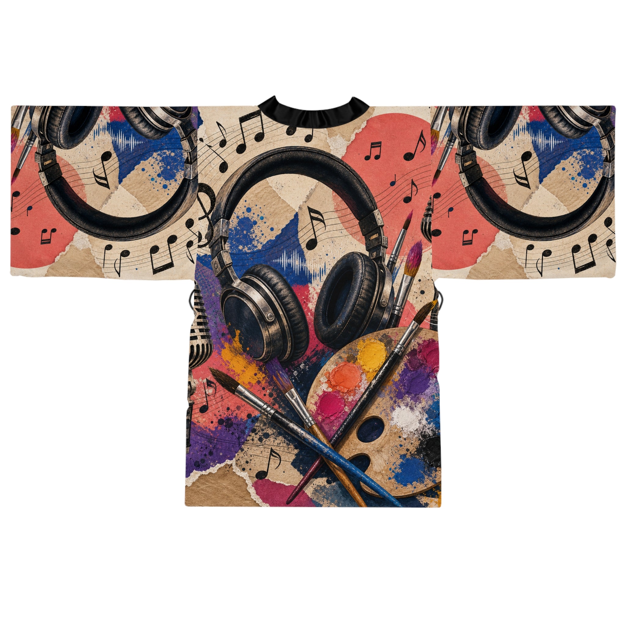 Music Artist Colorful Graphic Kimono Robe – product image 3